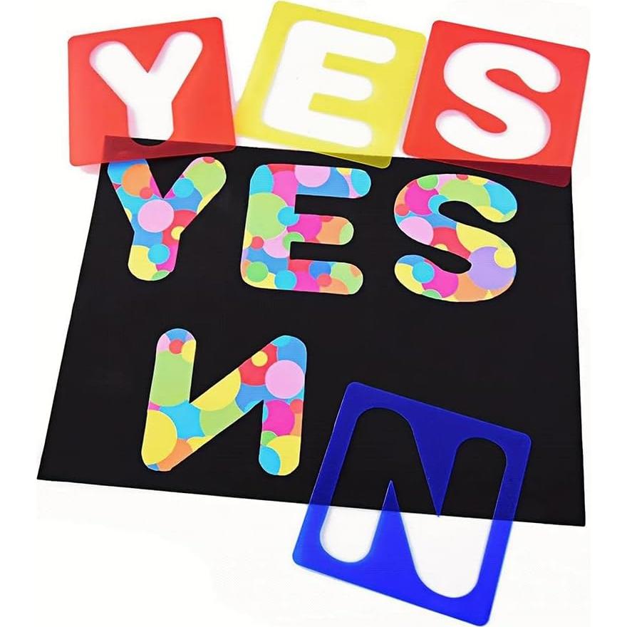 Plantillas de Letras Plástico 26 Pcs 7.6 cm ccHuDE