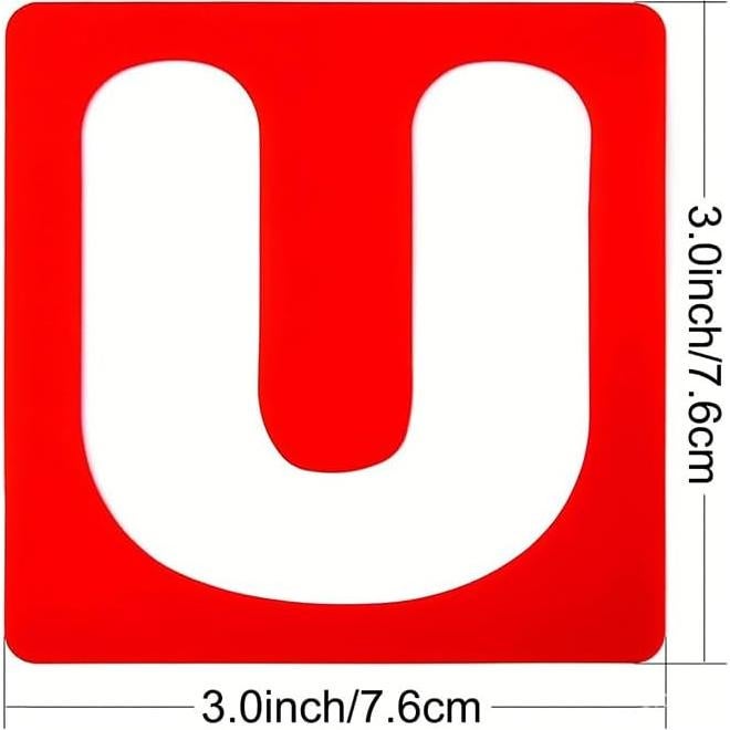 Plantillas de Letras Plástico 26 Pcs 7.6 cm ccHuDE