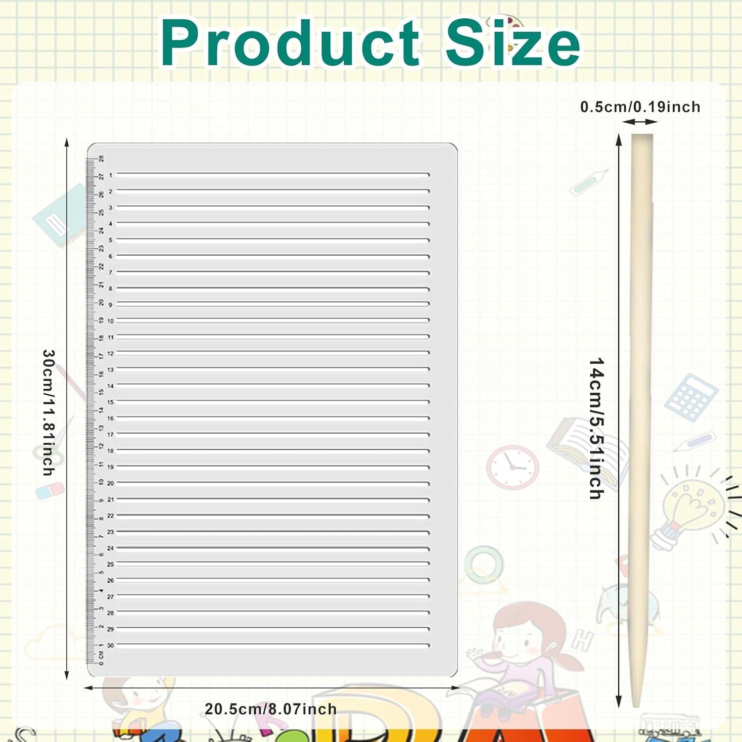 Plantilla de Línea Recta InnoHHustle con Marcador 9mm