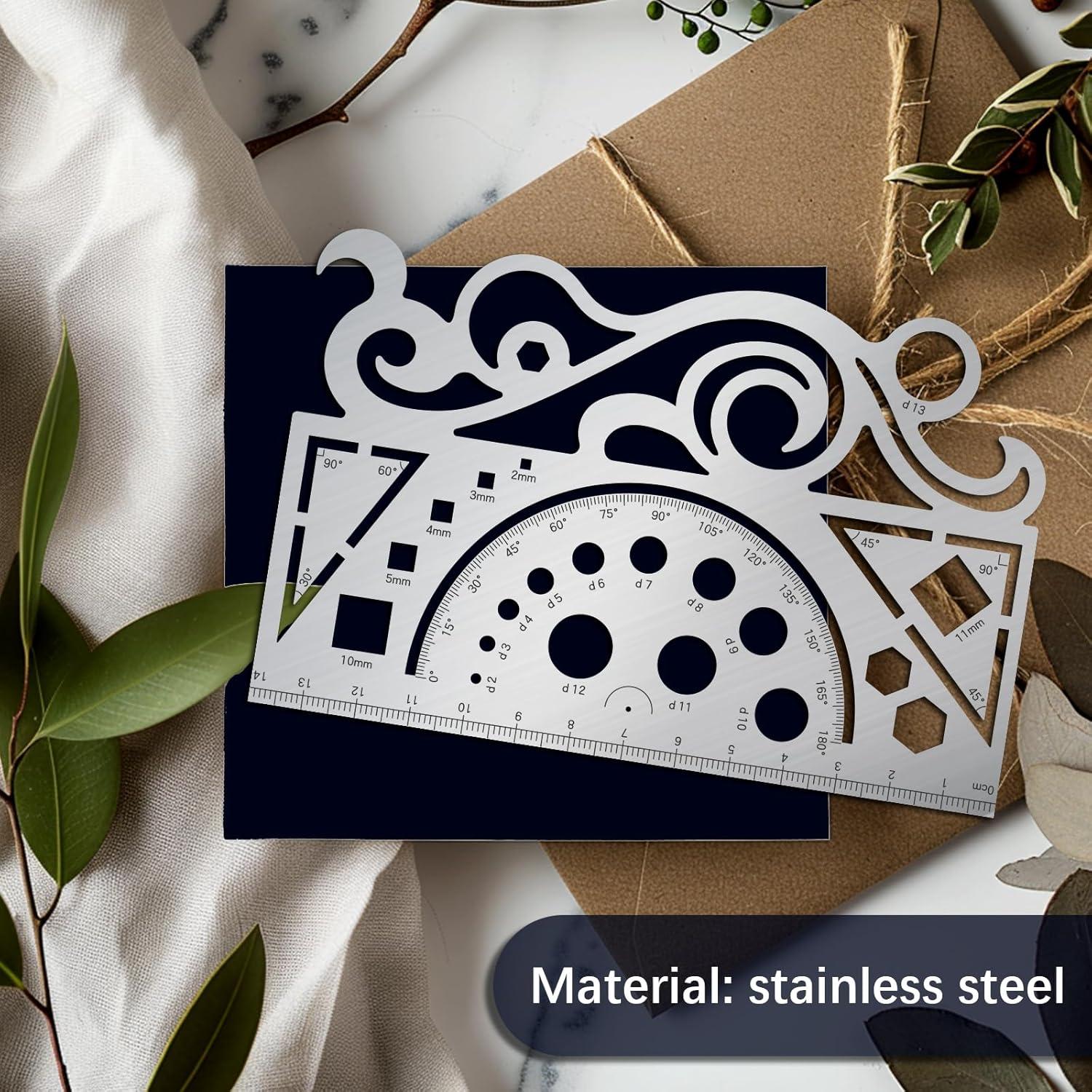 Plantilla de Curva Francesa ORIGACH de Acero Inoxidable 14x19cm