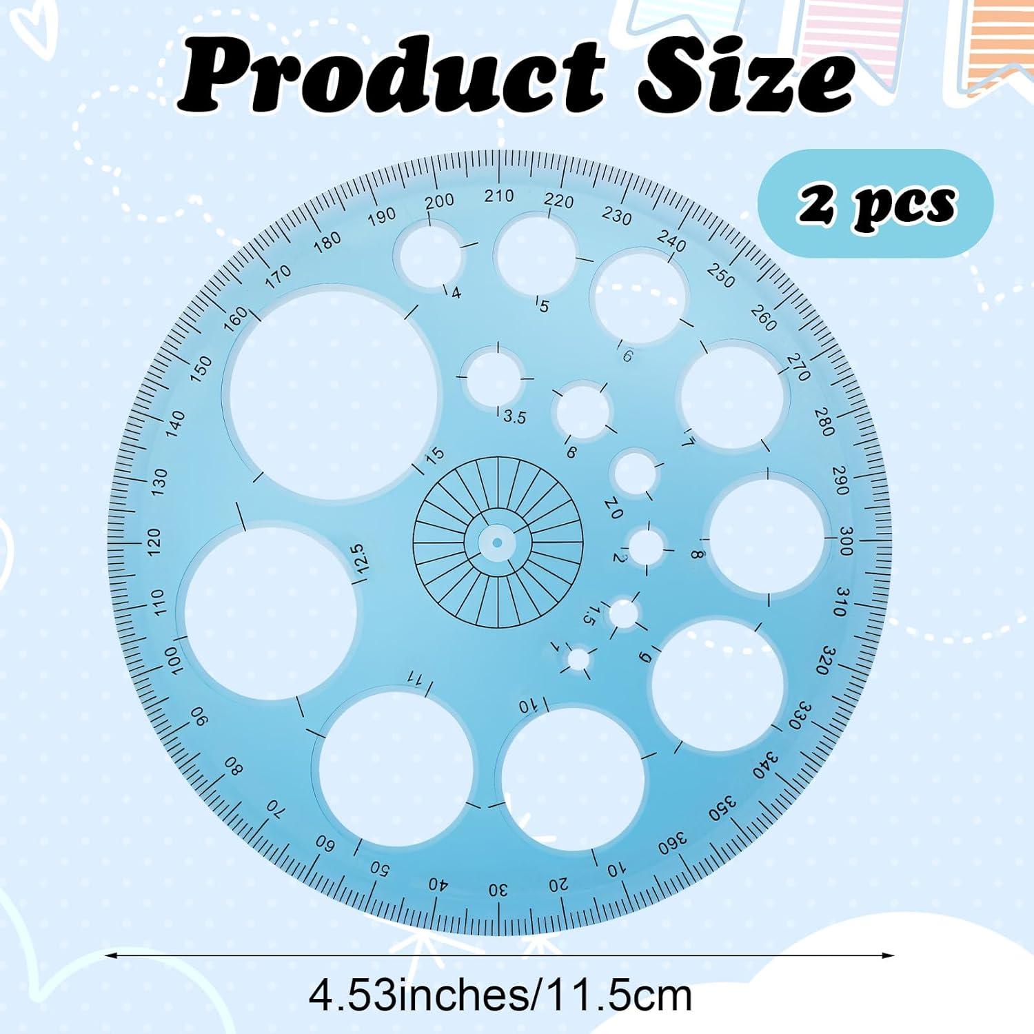 Plantilla de Círculo Azul Sorcristy 11.5 cm - 2 Piezas Reutilizables