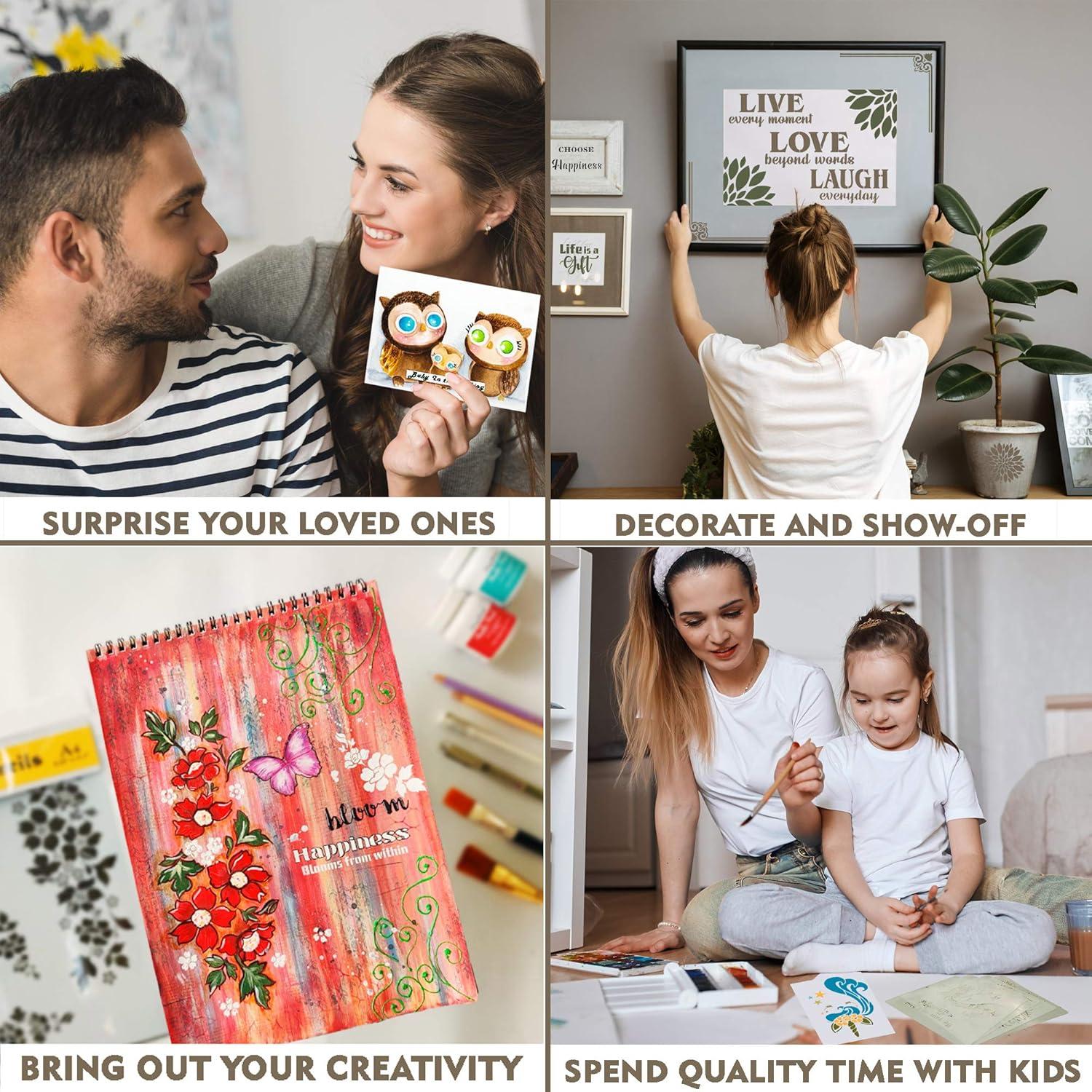 Plantilla Reutilizable Guion Francés CrafTreat A4 para Manualidades