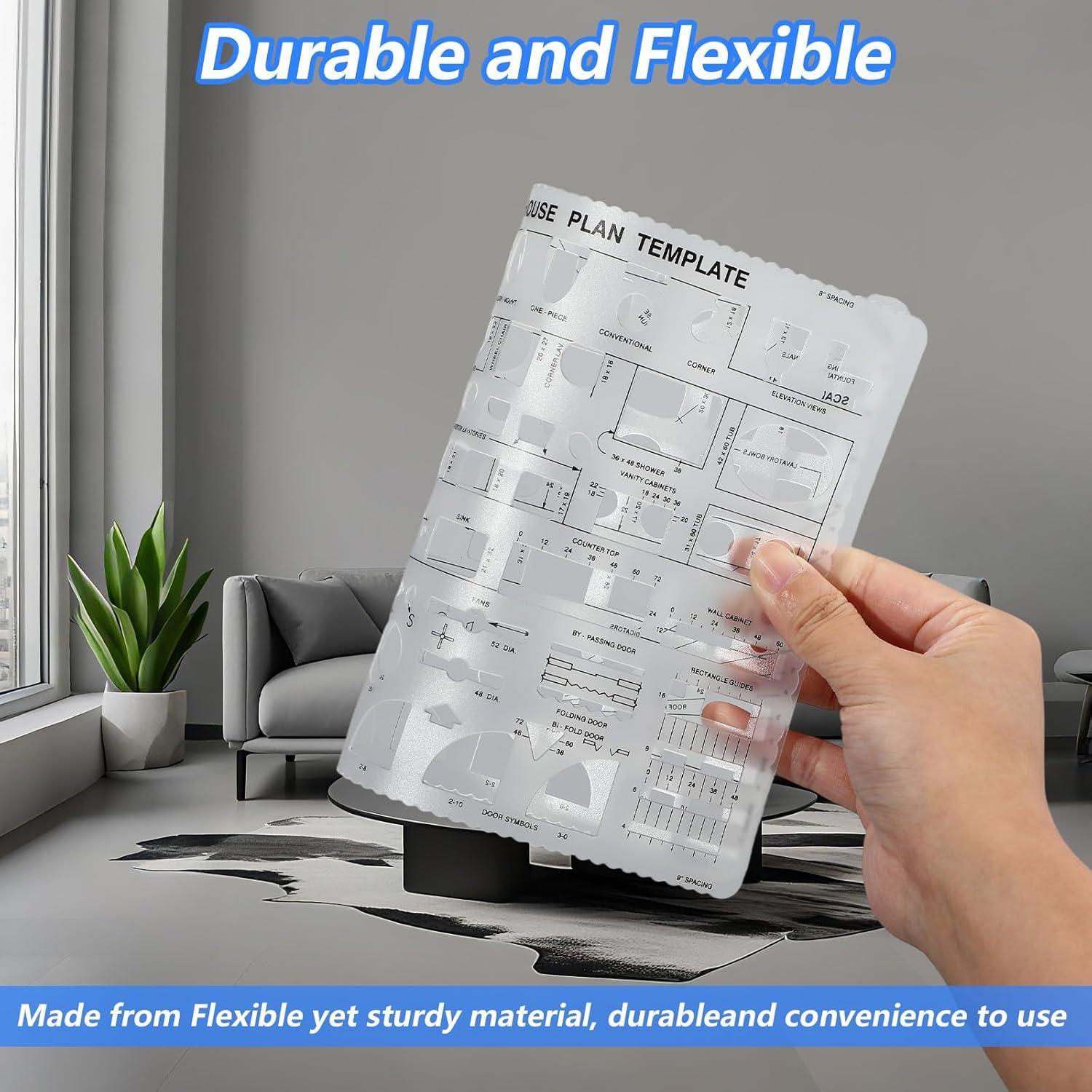 Kit de Plantillas de Diseño Interior Lusofie - 5 Piezas Reutilizables