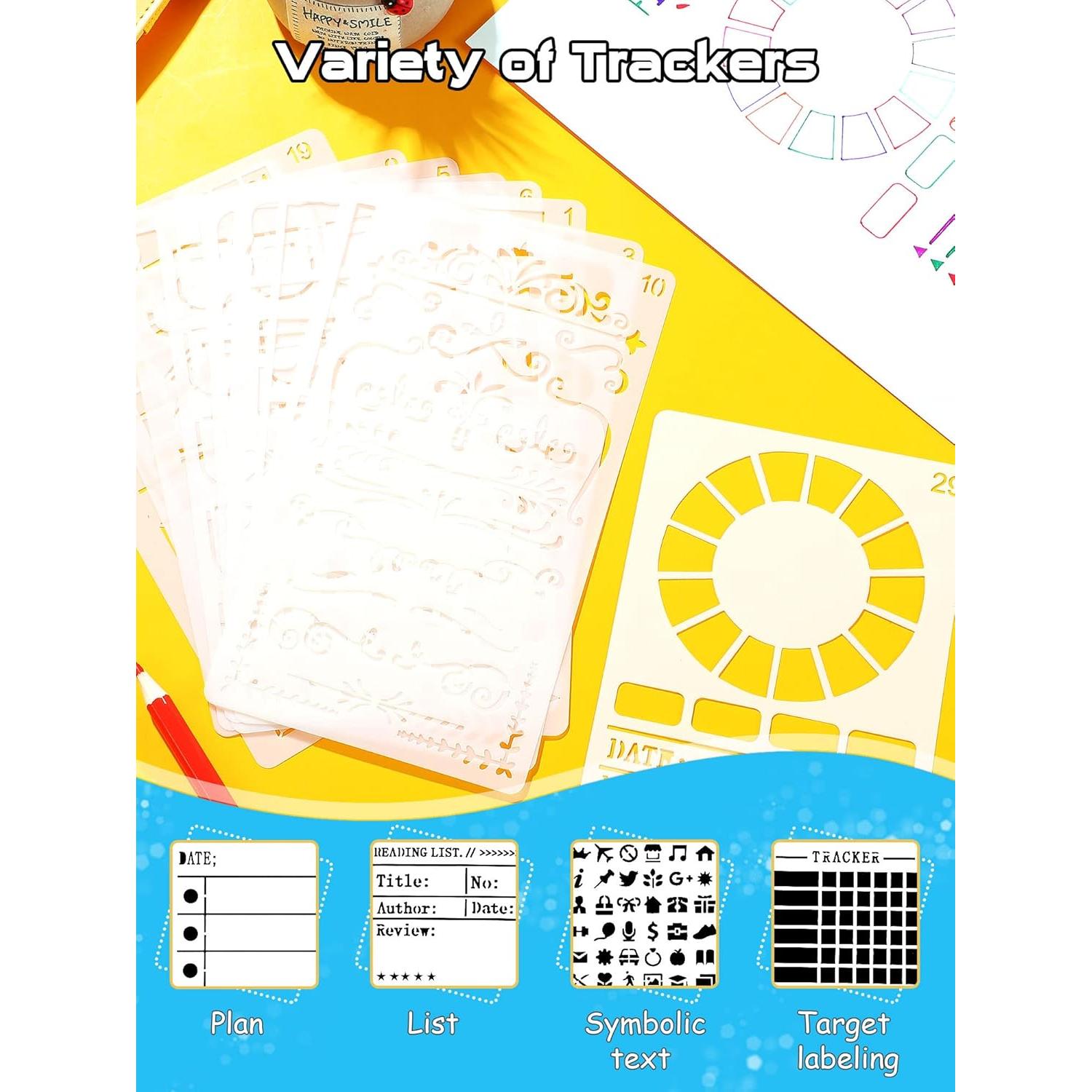 Conjunto de 30 Plantillas de Dibujo Tenare 10.16x17.78 cm