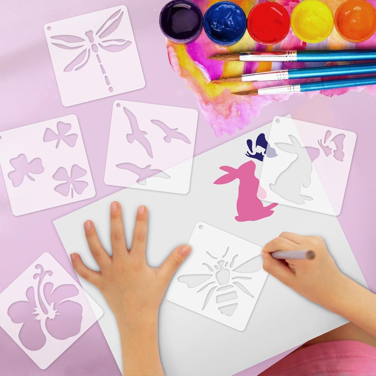 Kit Botánico y de Mariposas Yazhiji - 72 Plantillas Reutilizables