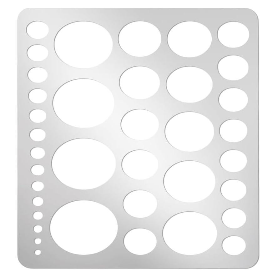 Plantilla Redonda de Acero Inoxidable 304 PH PandaHall 20.4x18.5cm