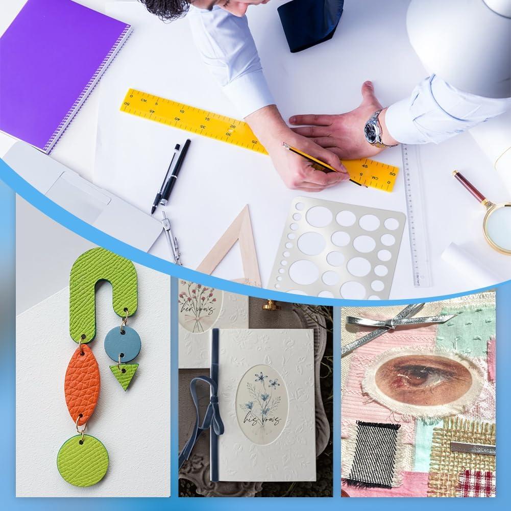 Plantilla Redonda de Acero Inoxidable 304 PH PandaHall 20.4x18.5cm