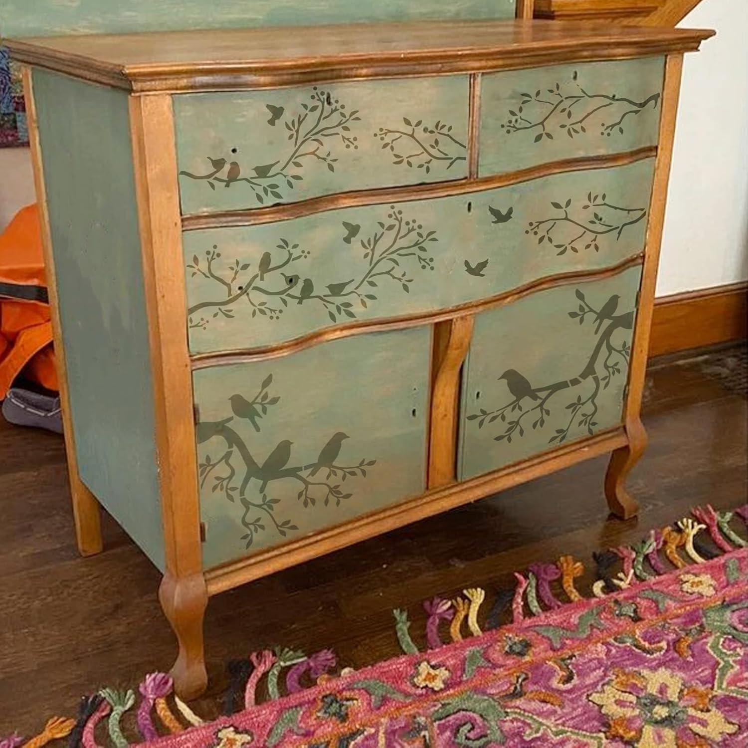 Plantillas de Pintura Yhliua para Hojas de Árbol - 6 Piezas Reutilizables