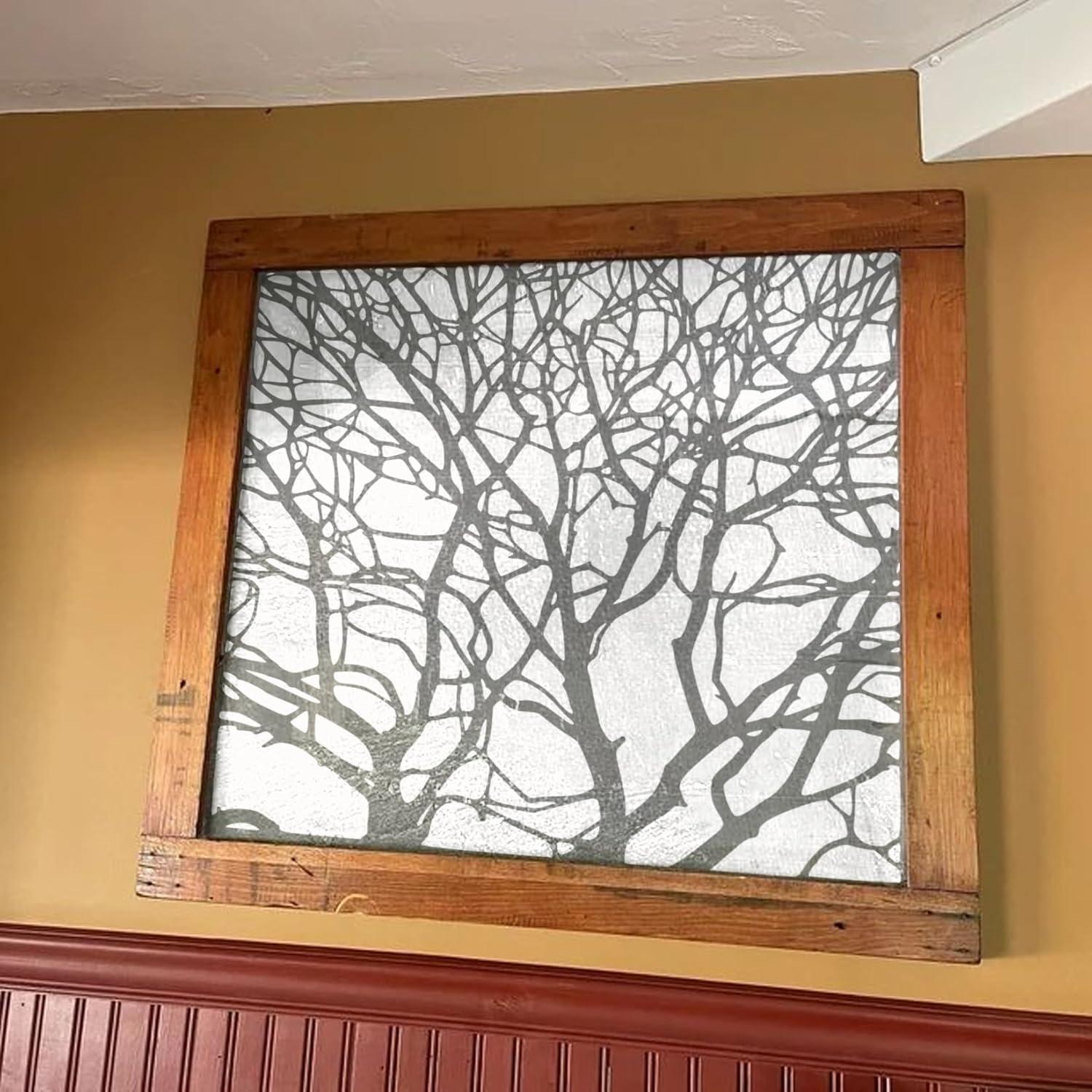 Plantillas de Pintura Yhliua para Hojas de Árbol - 6 Piezas Reutilizables