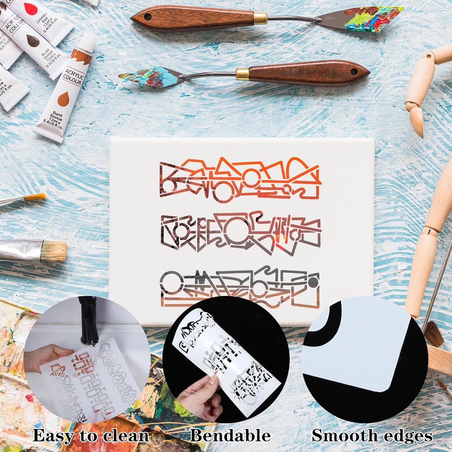 15 Plantillas Geométricas Reutilizables Quilax 25.4x20.3 cm