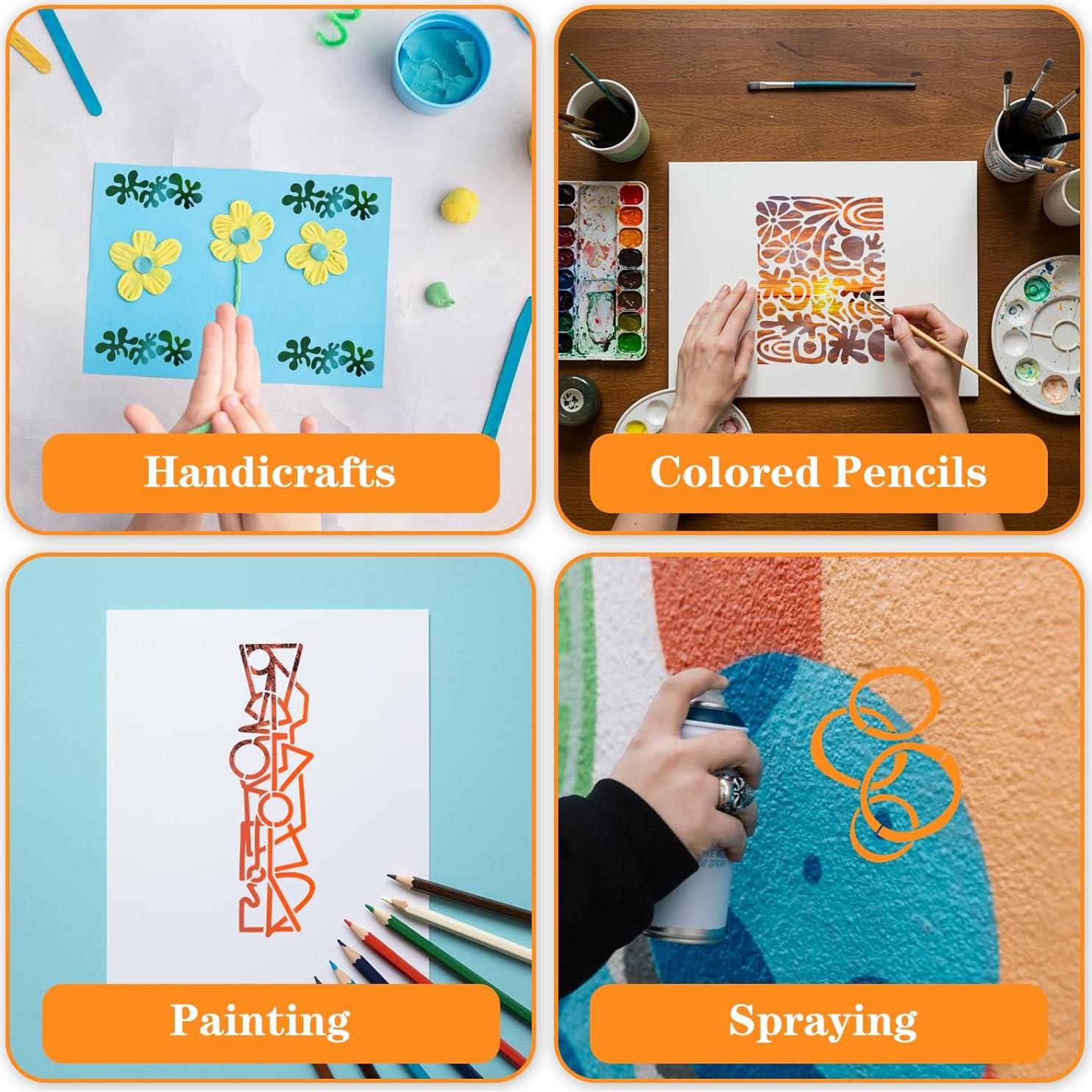 15 Plantillas Geométricas Reutilizables Quilax 25.4x20.3 cm