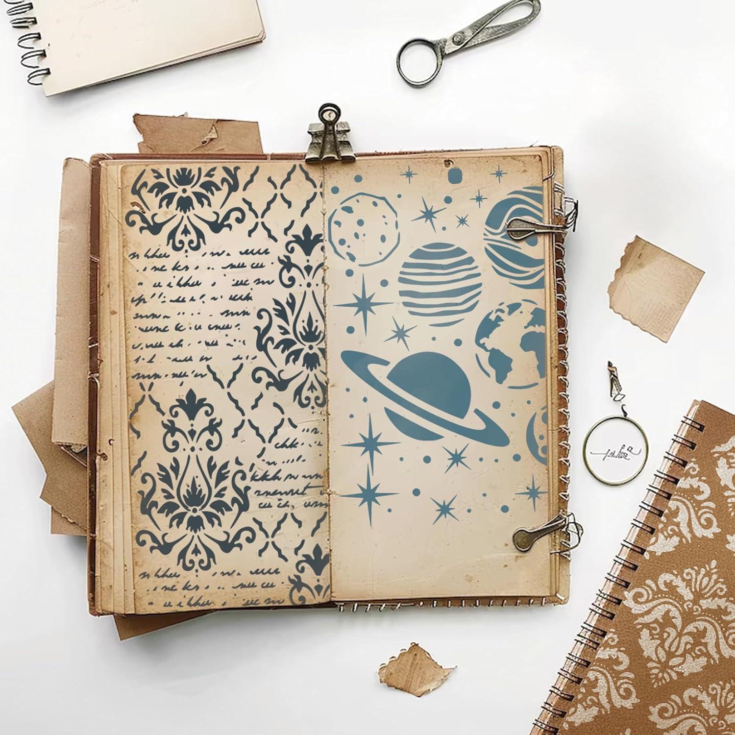 Plantillas Cubistas MYJMN para Manualidades 14 Piezas 20x15 cm