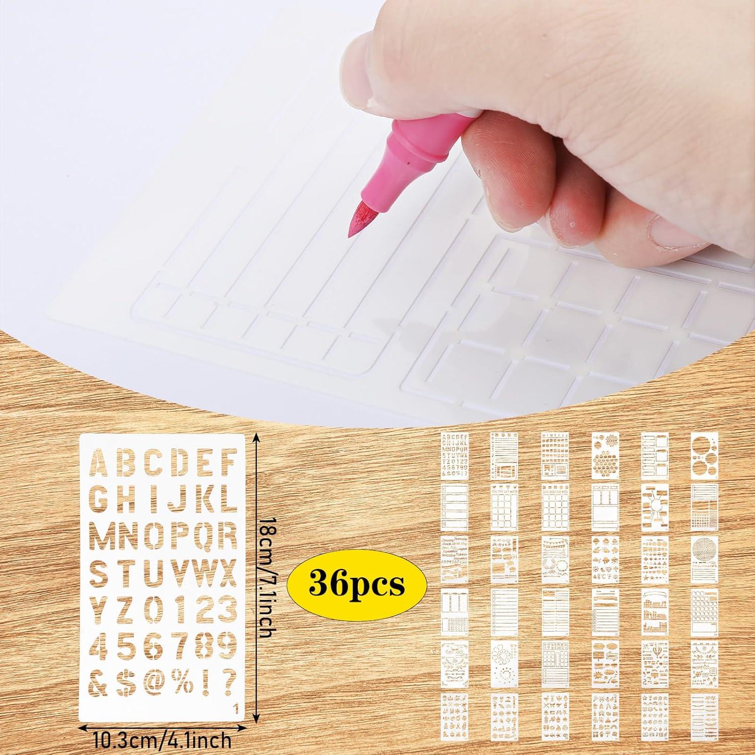 36 Plantillas para Diario Prasacco 10x18 cm Reutilizables