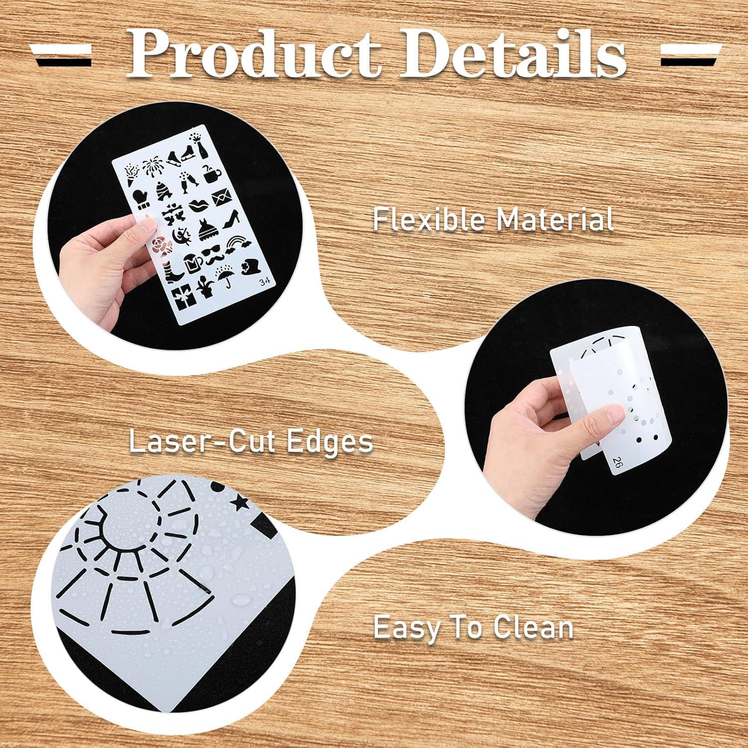 36 Plantillas para Diario Prasacco 10x18 cm Reutilizables