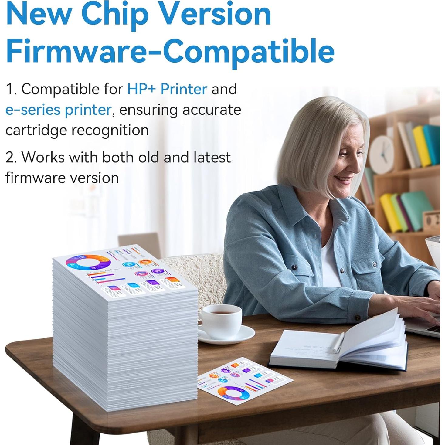 Cartuchos de Tinta Negra 67XL InkPlore, Compatible HP, 750 Páginas