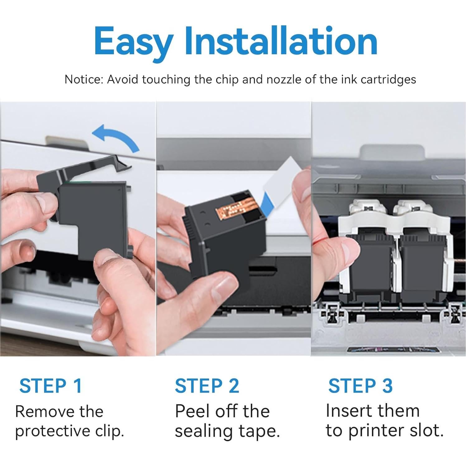 Cartuchos de Tinta Negra 67XL InkPlore, Compatible HP, 750 Páginas