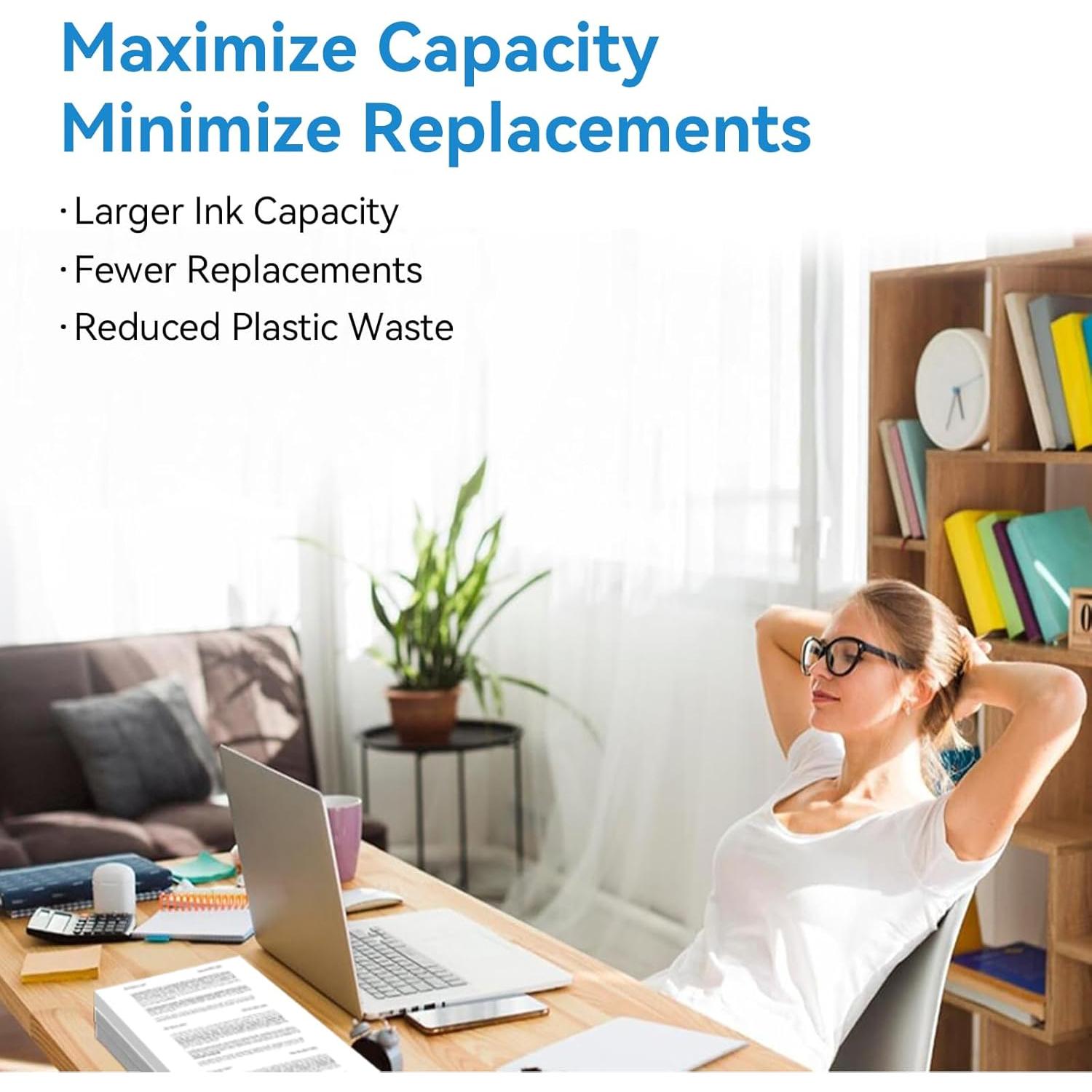 Cartuchos de tinta 63XL InkPlore compatibles para HP Envy y OfficeJet