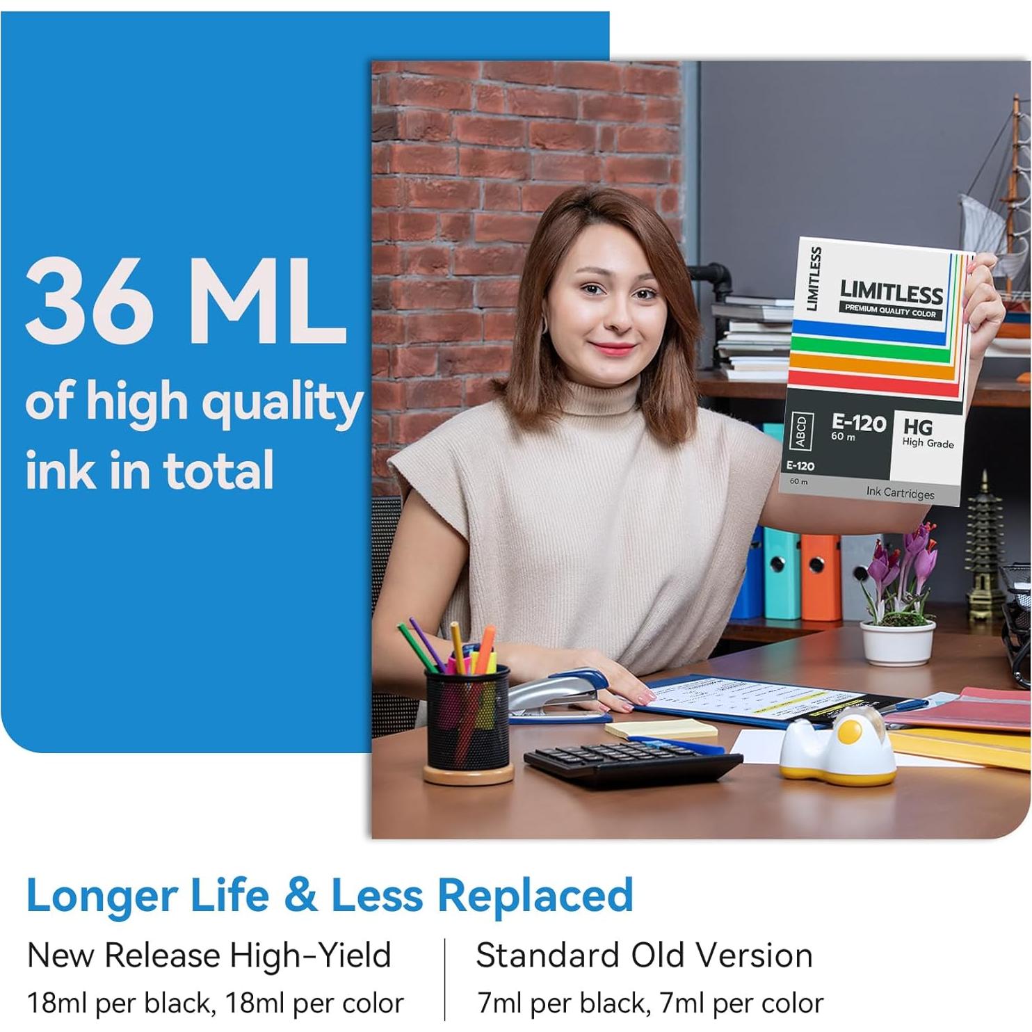 Cartuchos de Tinta 62XL InkPlore Compatible HP Negro y Color