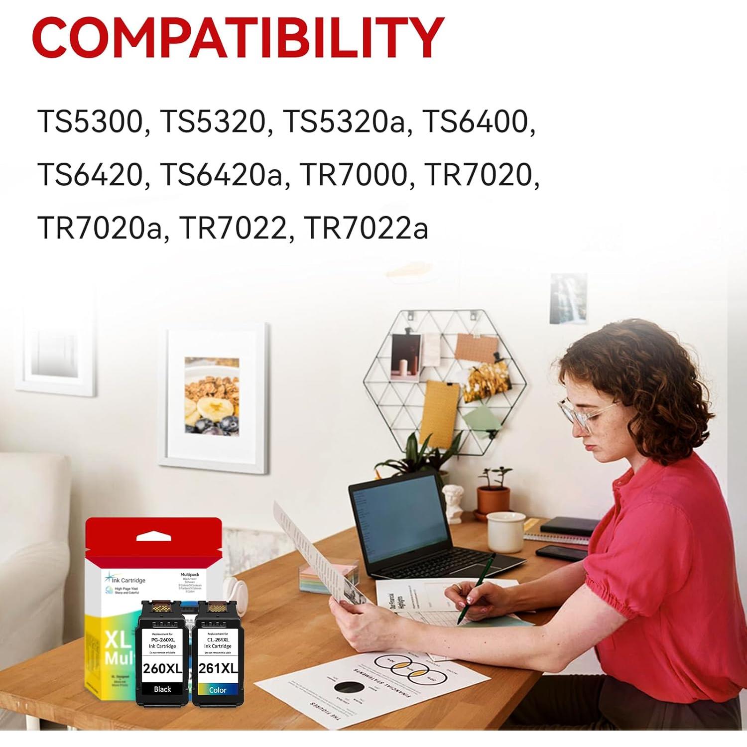 Cartuchos de tinta compatibles Canon 260XL 261XL InkPlore