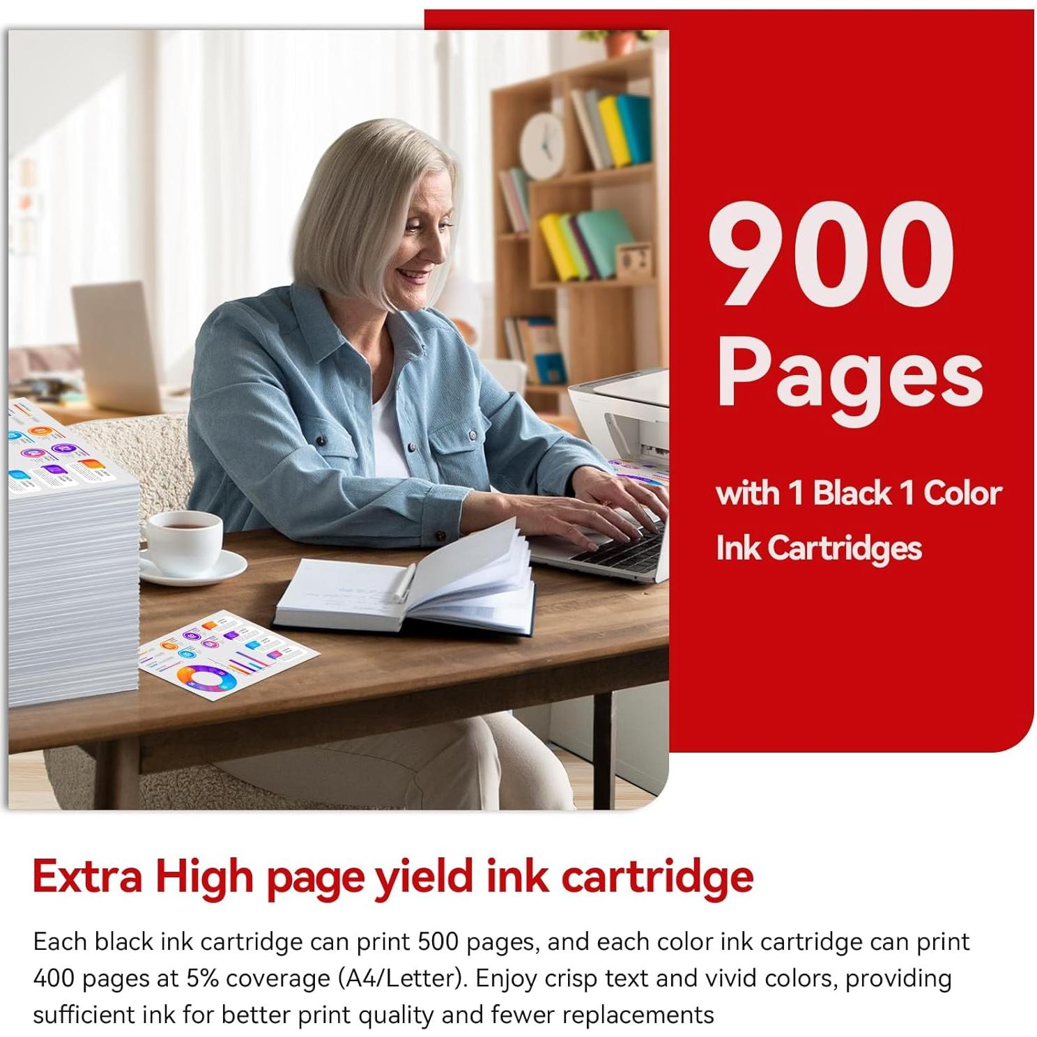 Cartuchos de tinta 245XL 246XL InkPlore para Canon - Paquete 2 unidades