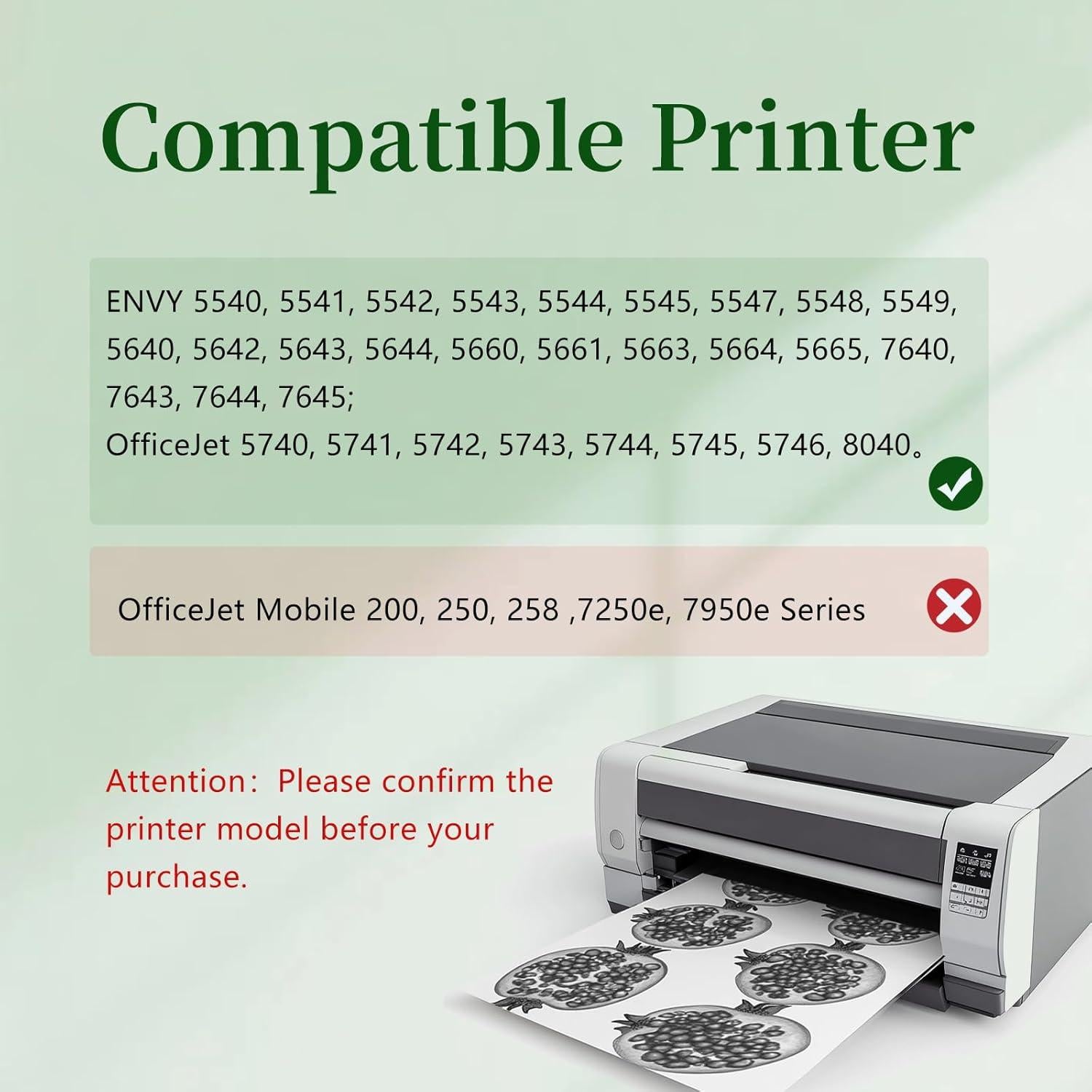 Cartuchos de tinta negra PFKink 62XXL para HP - 2 unidades