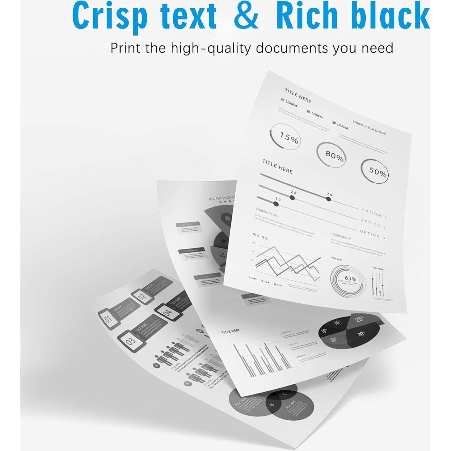 Cartucho de Tinta Negra 67XL Hothorse - Paquete de 2, 18ml