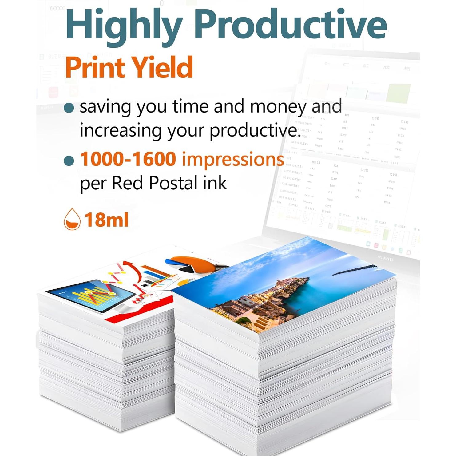 Cartucho de Tinta Roja SL-870-1 XXL 18ML Compatible Pitney Bowes