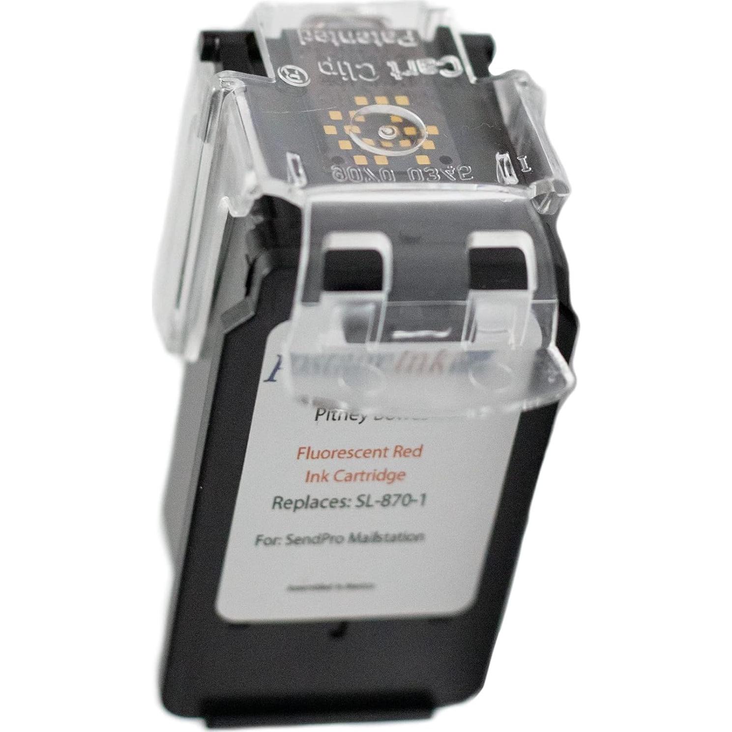 Cartucho de Tinta Roja SL-870-1 Pitney Bowes SendPro - 2 Unidades