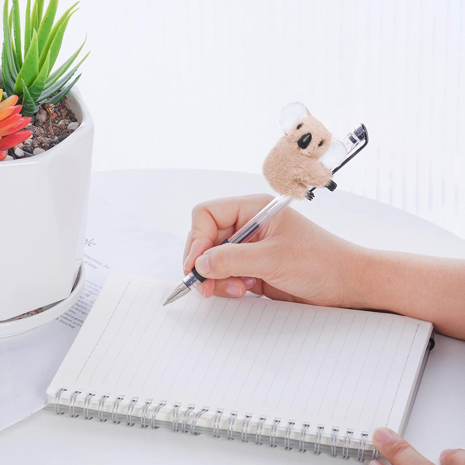 24 Clips de Koala Haakong para Lápiz - Gris y Caqui