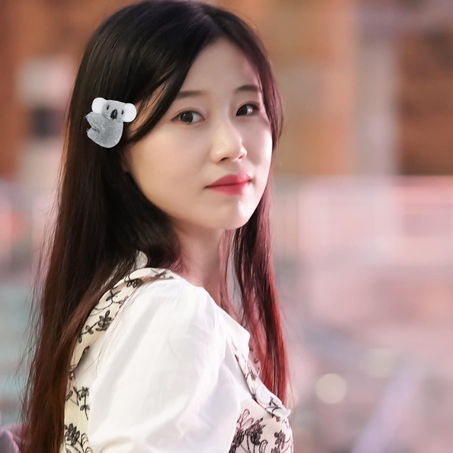 24 Clips de Koala Haakong para Lápiz - Gris y Caqui