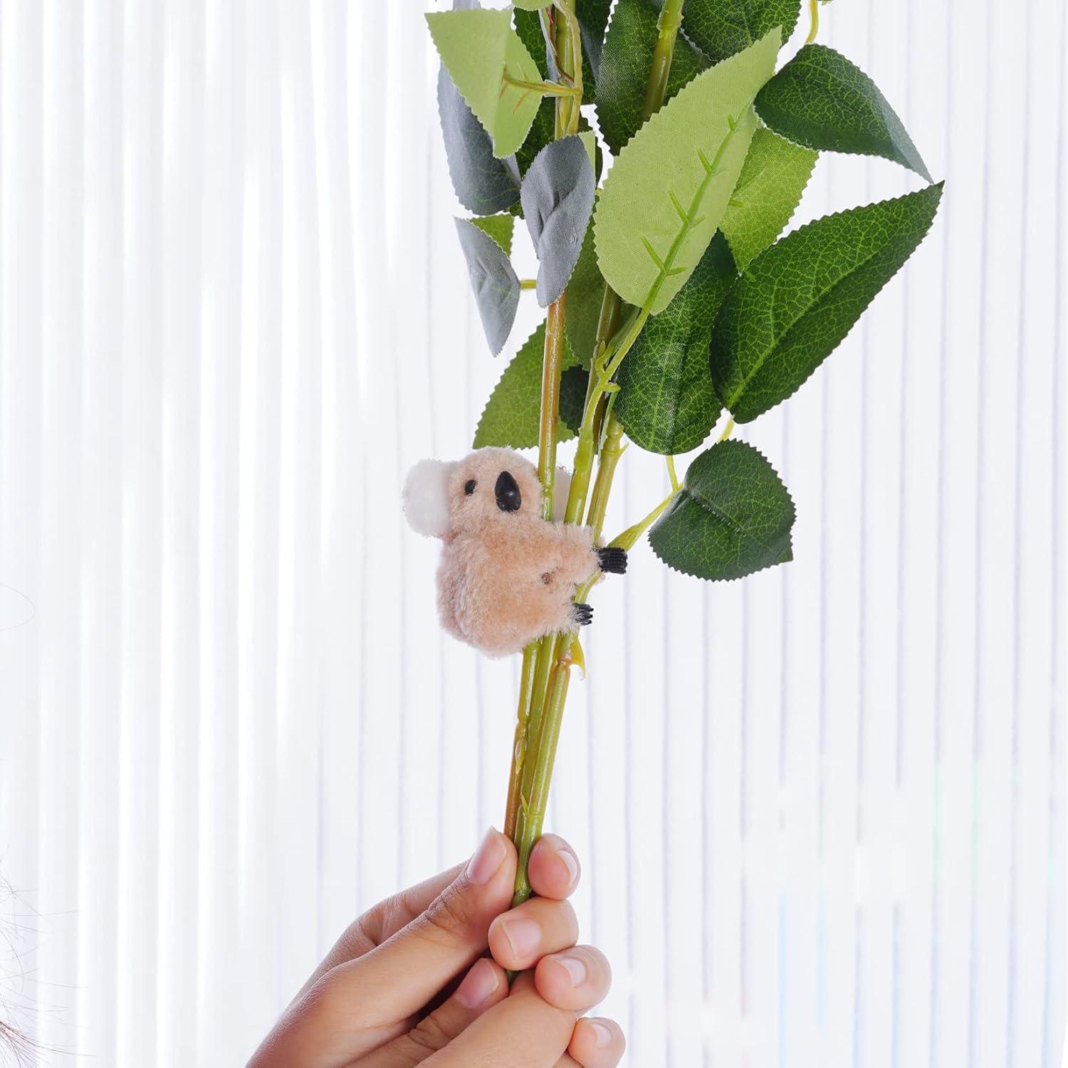 24 Clips de Koala Haakong para Lápiz - Gris y Caqui