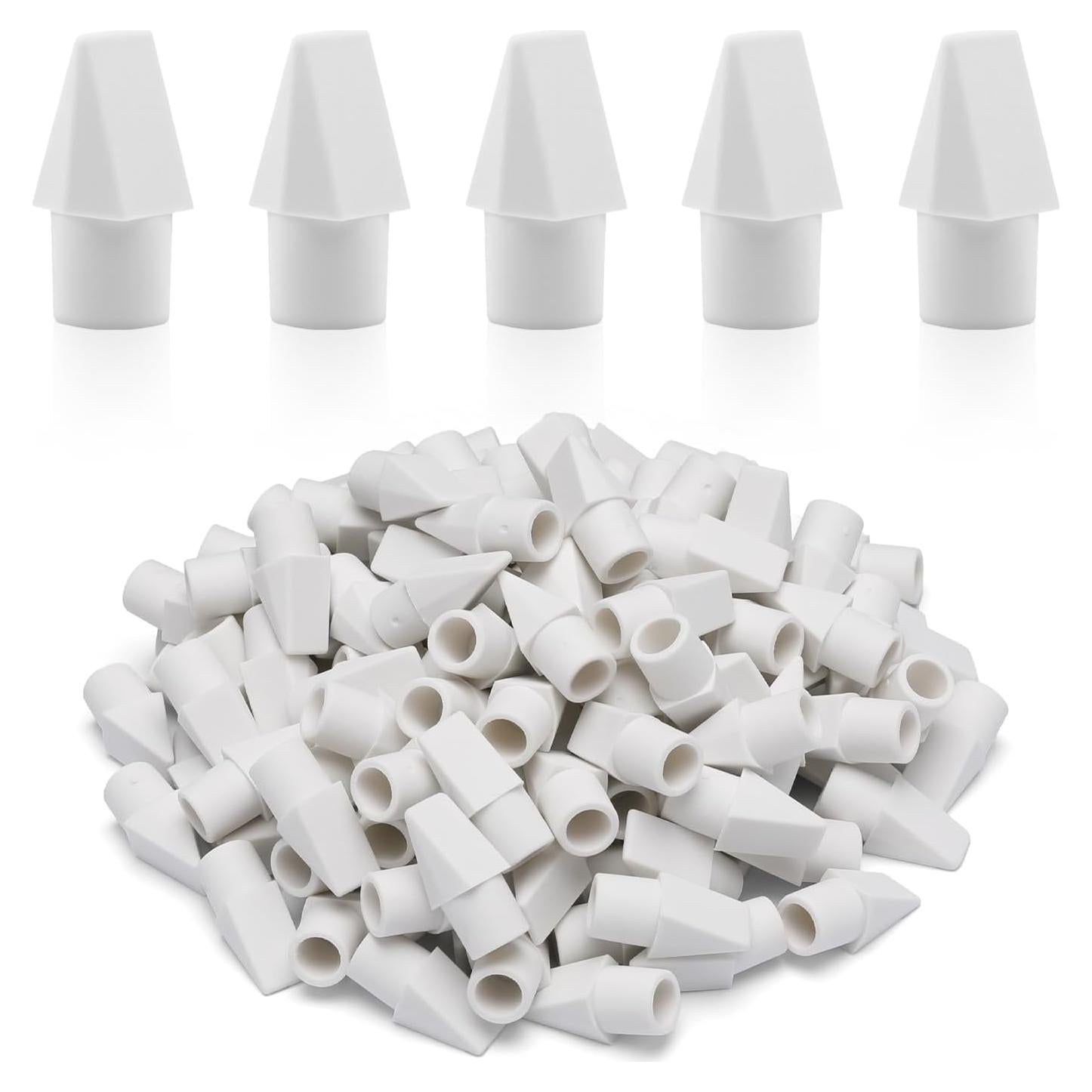 Paquete de 125 Borradores de Goma Sikao para Lápices Blancos