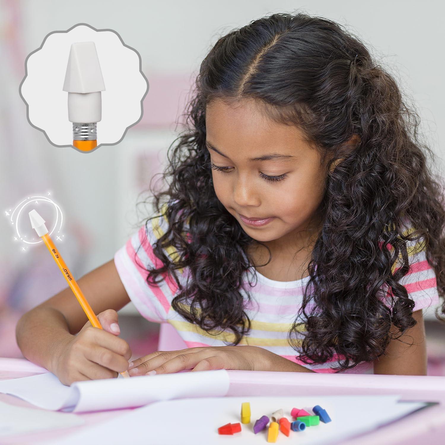 Paquete de 125 Borradores de Goma Sikao para Lápices Blancos