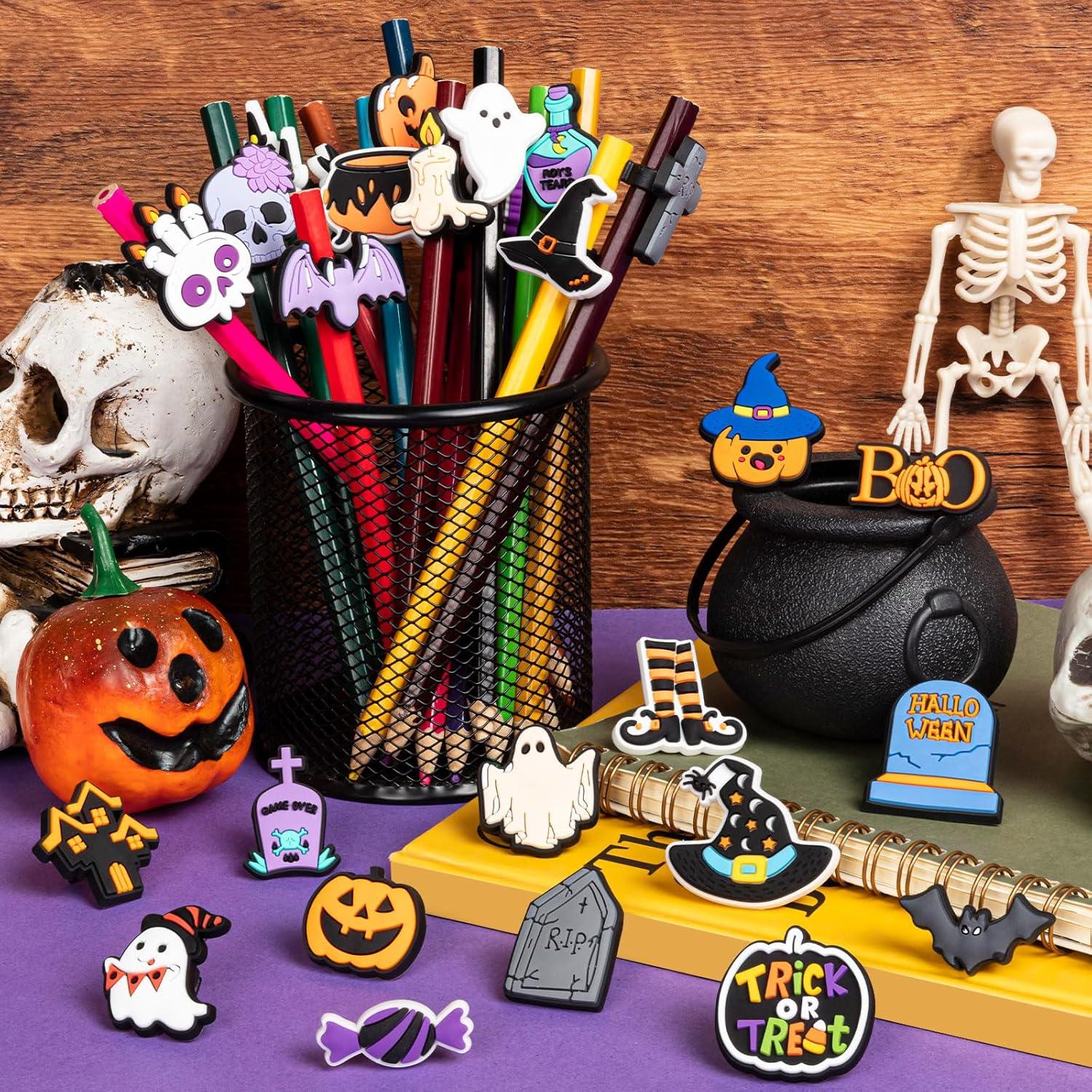 Clips de Lápiz de Halloween WDAHDHP - 50 Pcs Multicolor