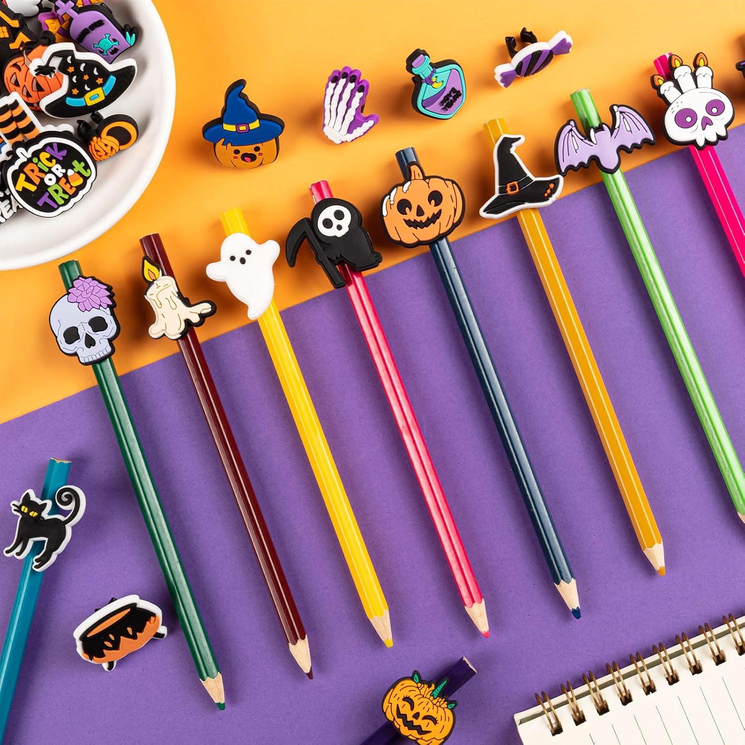 Clips de Lápiz de Halloween WDAHDHP - 50 Pcs Multicolor