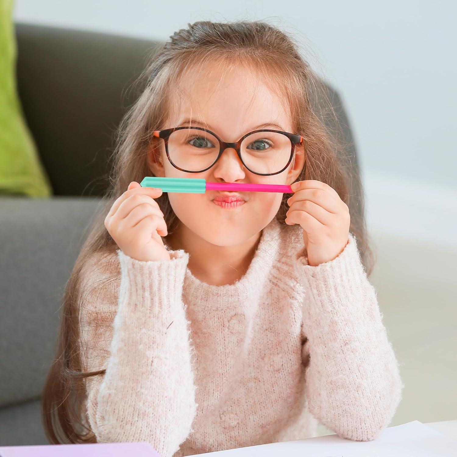 Toppers de Lápiz Sensoriales de Silicona - Set de 8 Paquetes