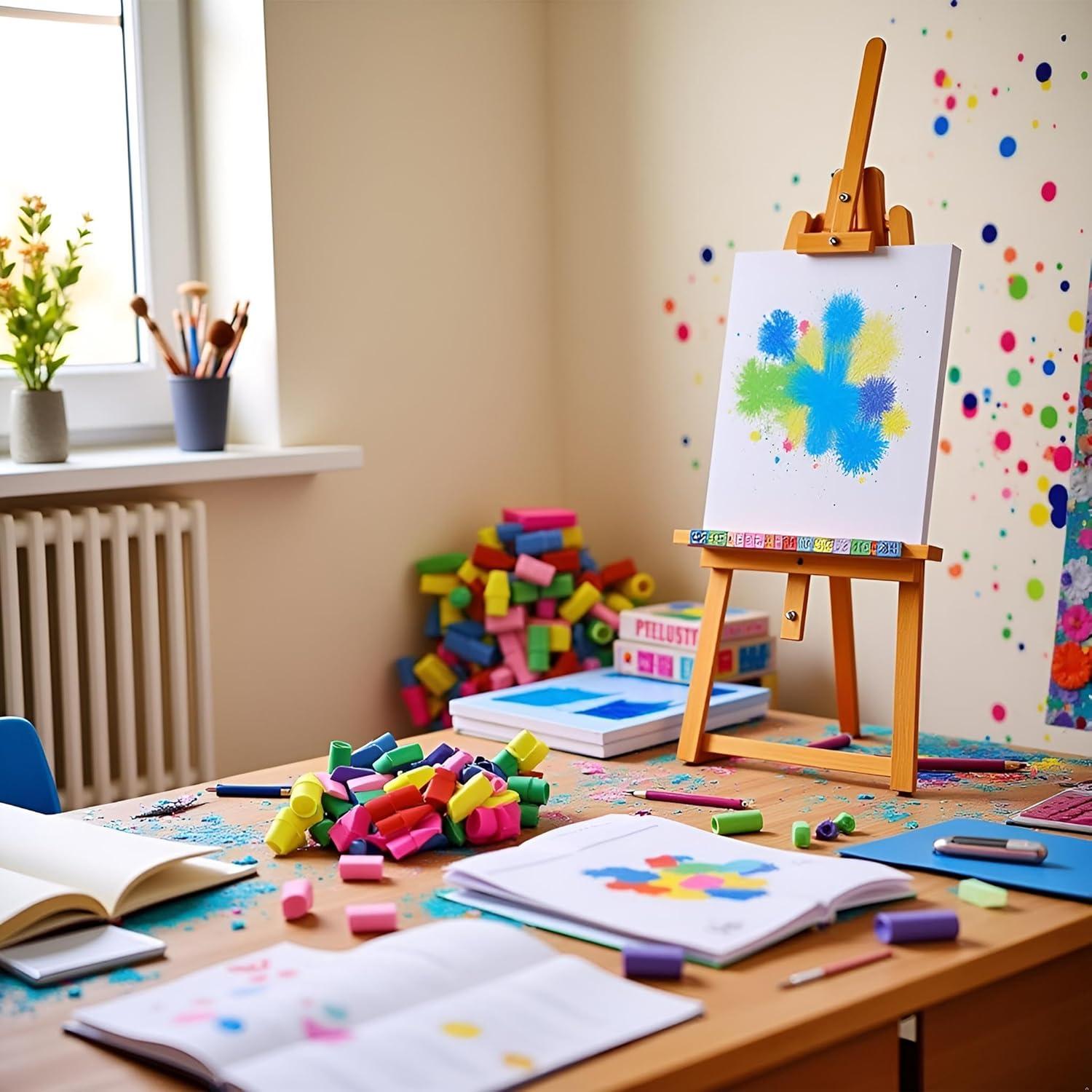 10 Borradores de Colores Múltiples YuanHolumid Forma Manzana