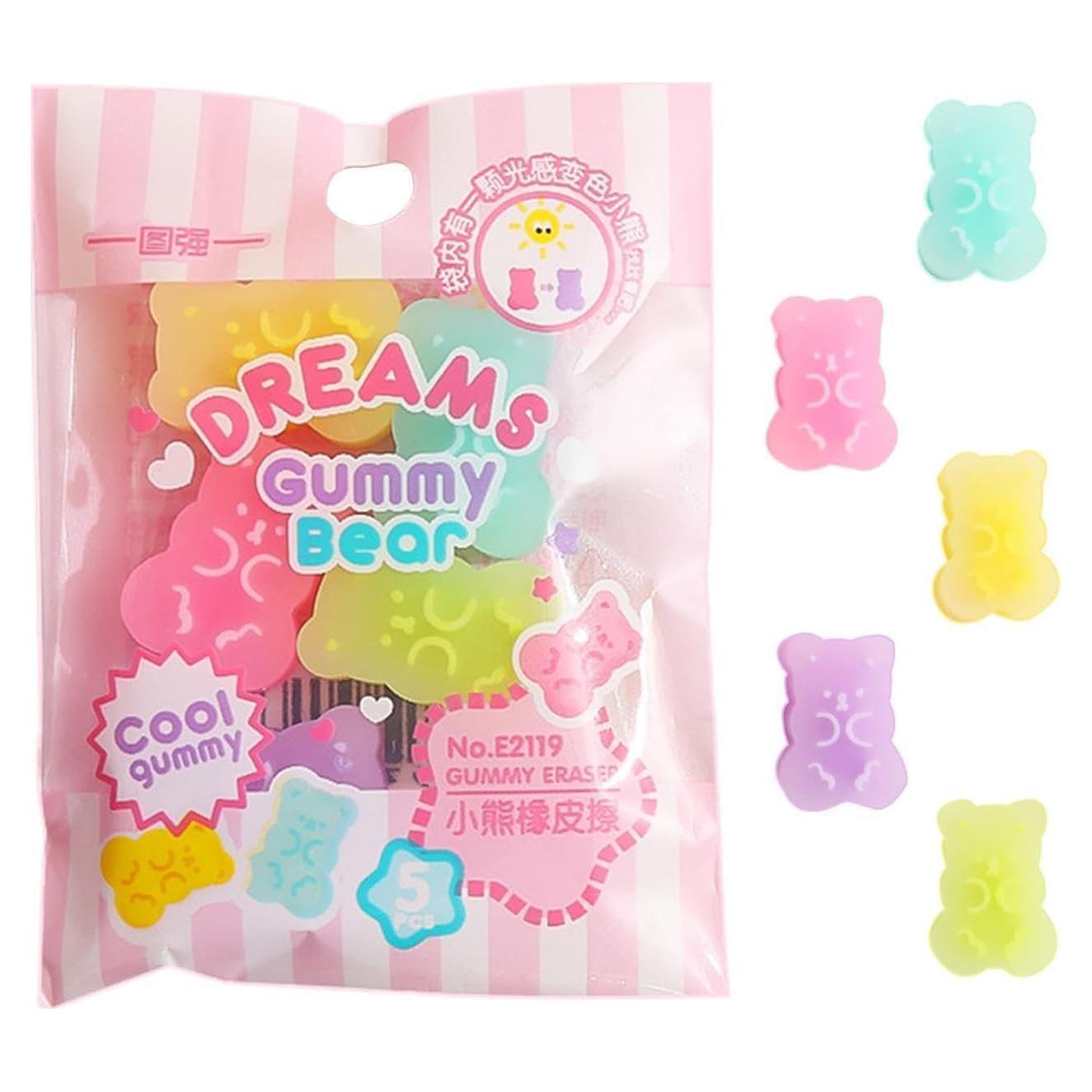 Borradores de Animales Czhotg - 5 Piezas Oso y Panda