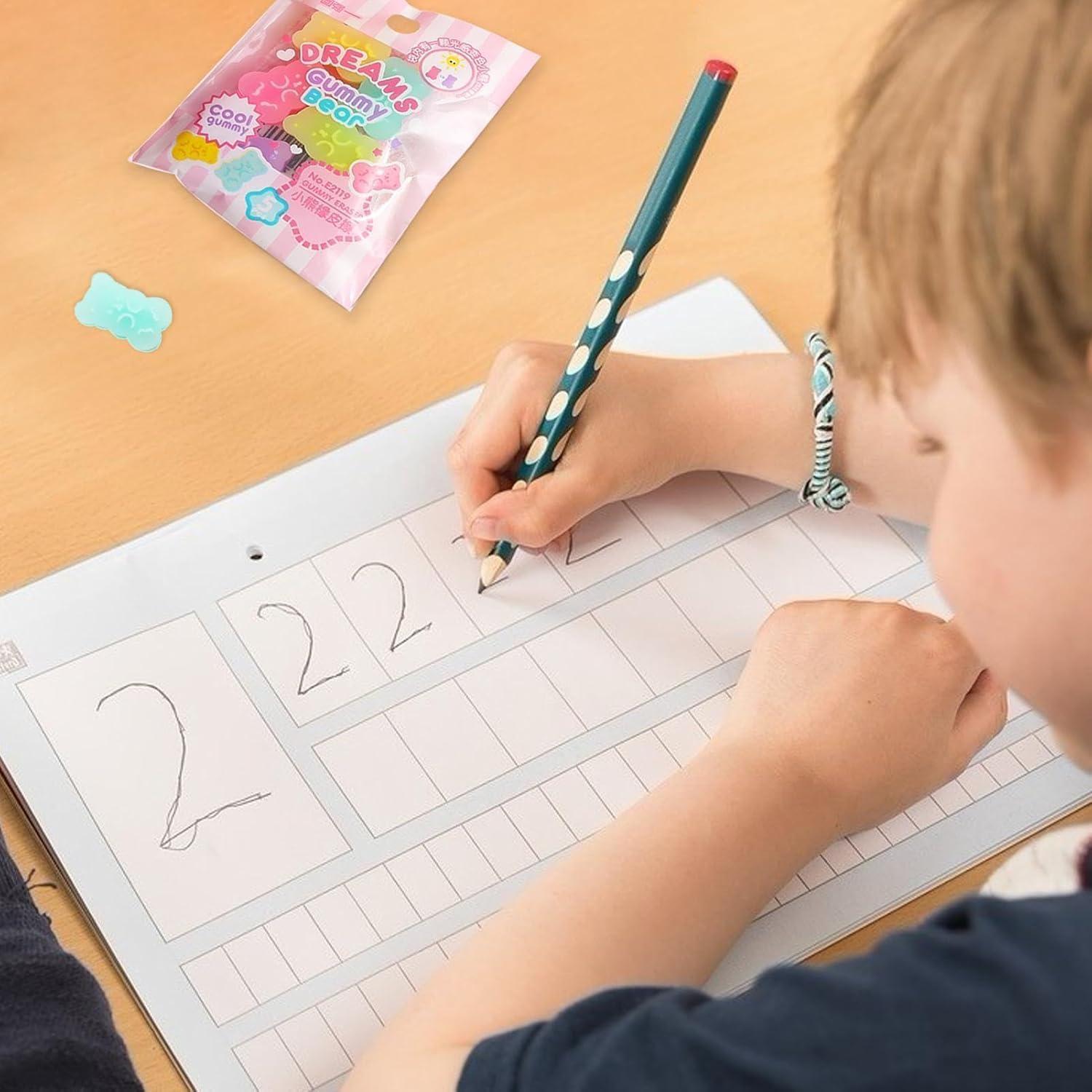 Borradores de Animales Czhotg - 5 Piezas Oso y Panda