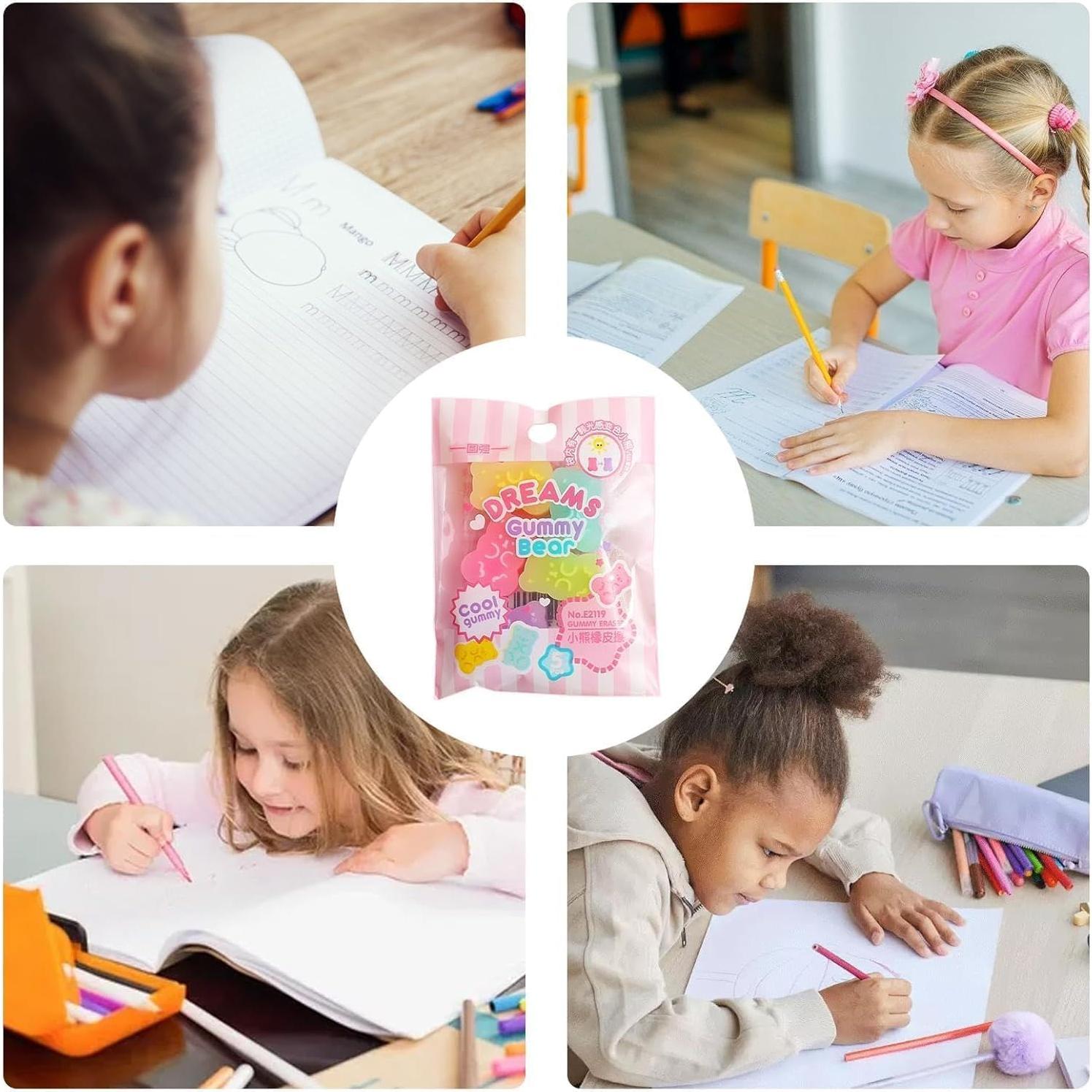 Borradores de Animales Czhotg - 5 Piezas Oso y Panda