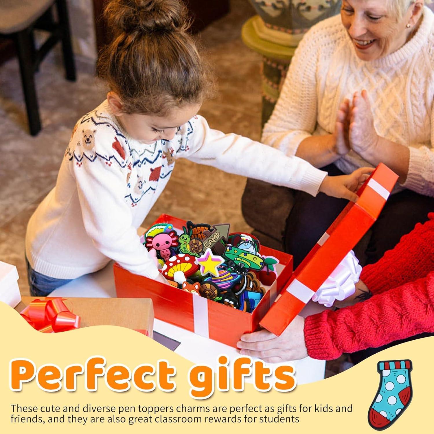 Juego de 50 Clips de Lápiz de Caricatura WYOMER Multicolor