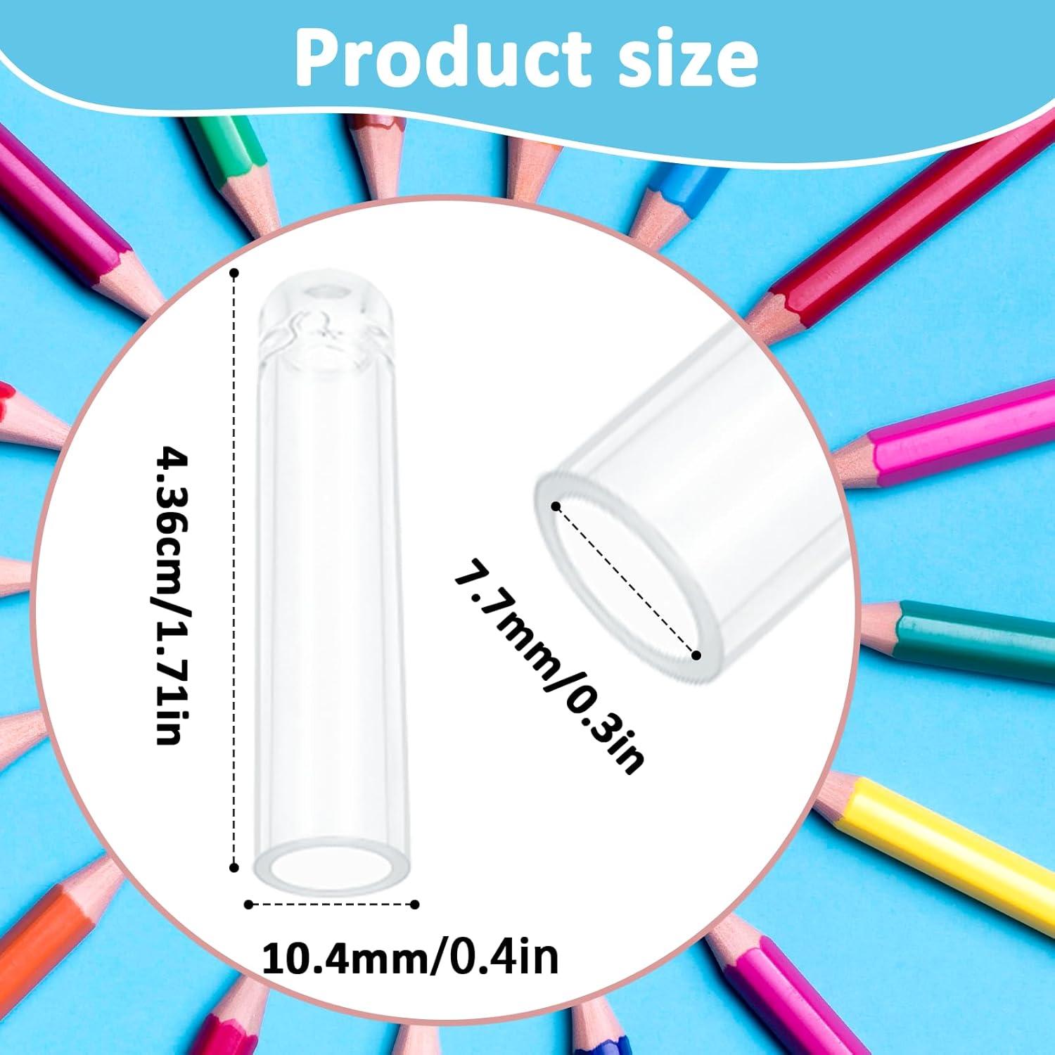 Tapa de Lápiz de Plástico Vin Beauty - 24 Pcs Transparente