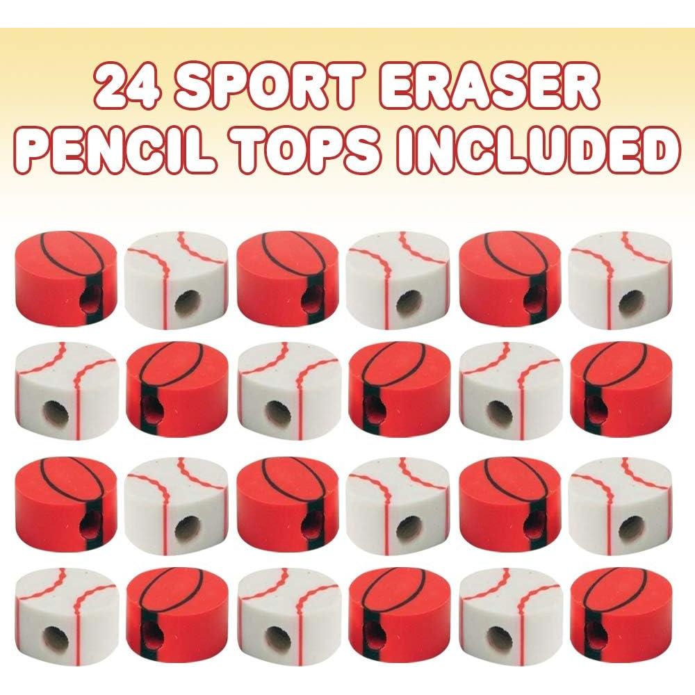 Gomas de Borrar Deportivas ArtCreativity 24 Pcs - Pelotas