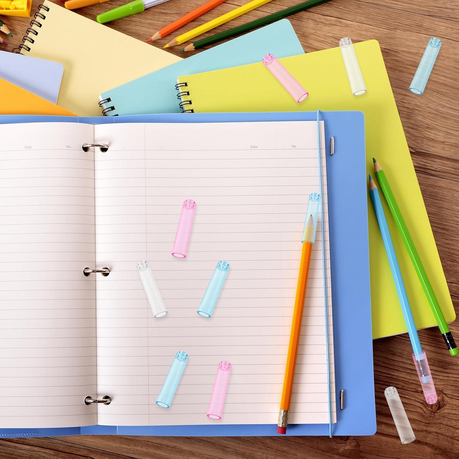 24 Tapas de Lápiz Maxqzin de Plástico Coloridas 45x10mm