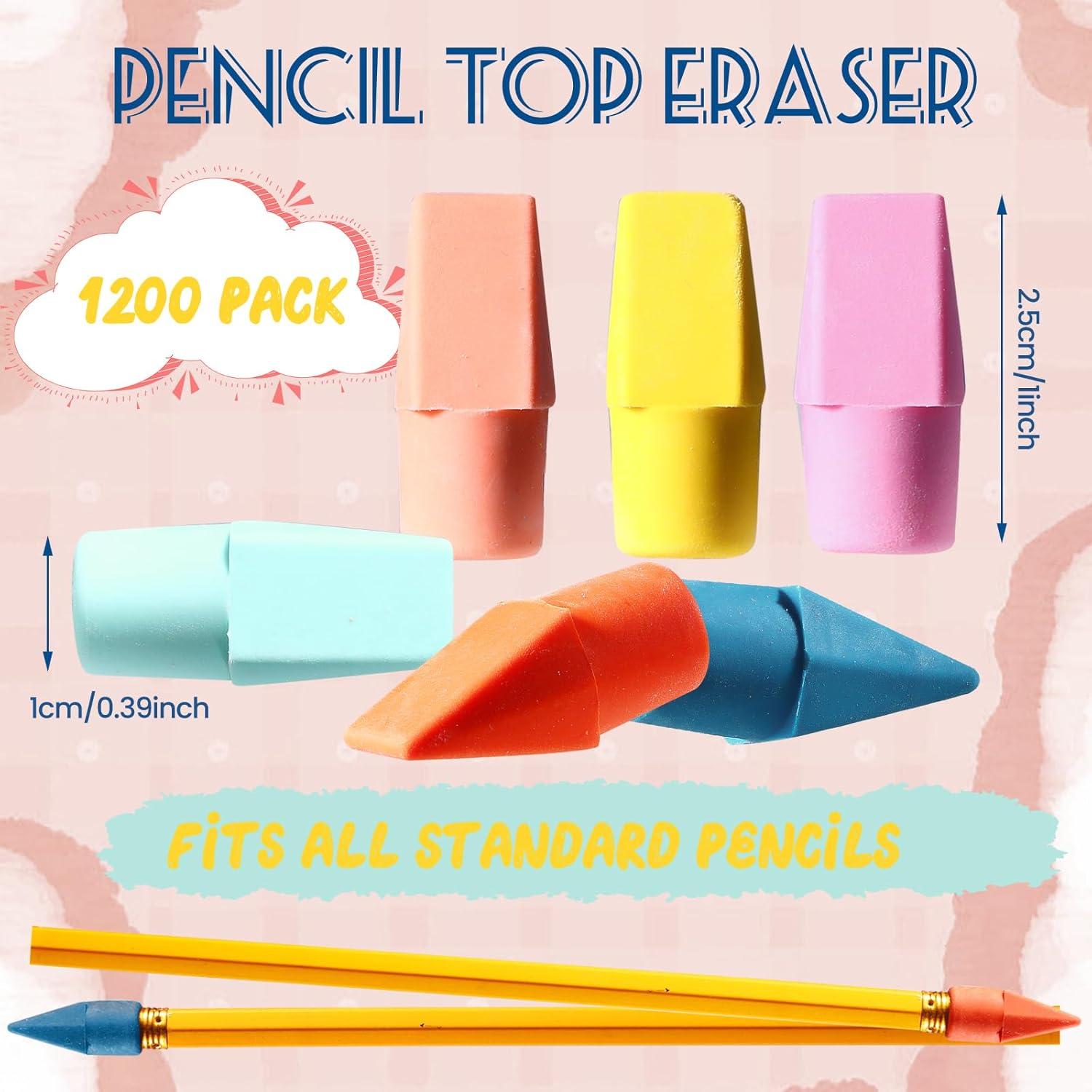 600 Borradores de Goma Quuhooki Multicolor para Lápices