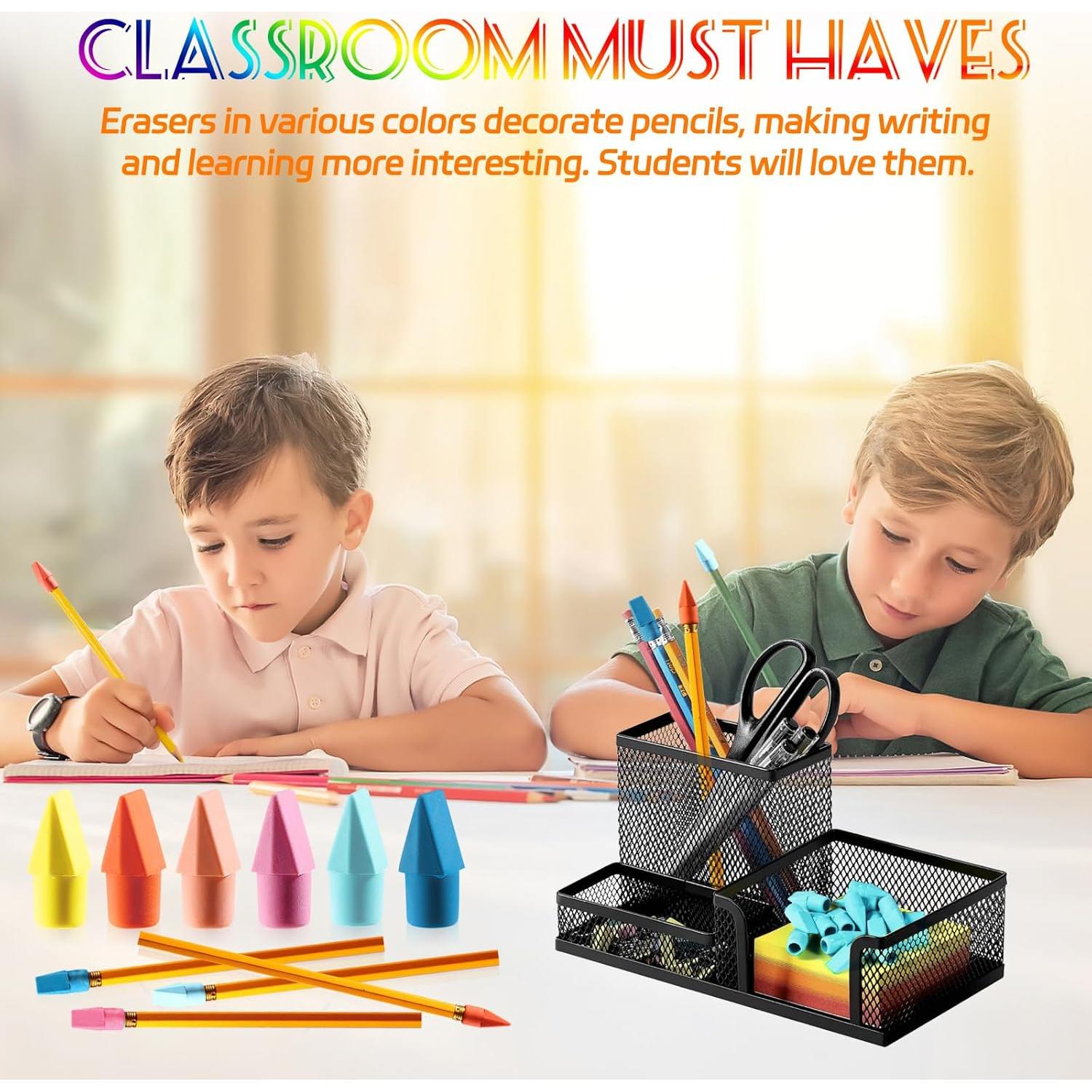 600 Borradores de Goma Quuhooki Multicolor para Lápices