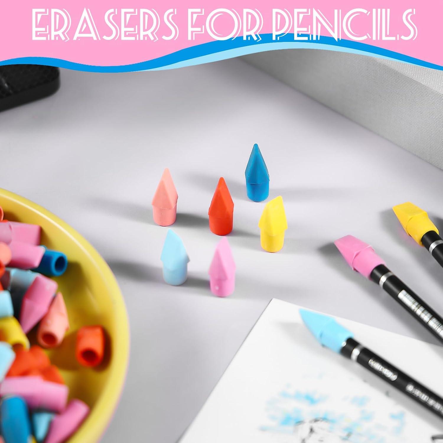 600 Borradores de Goma Quuhooki Multicolor para Lápices