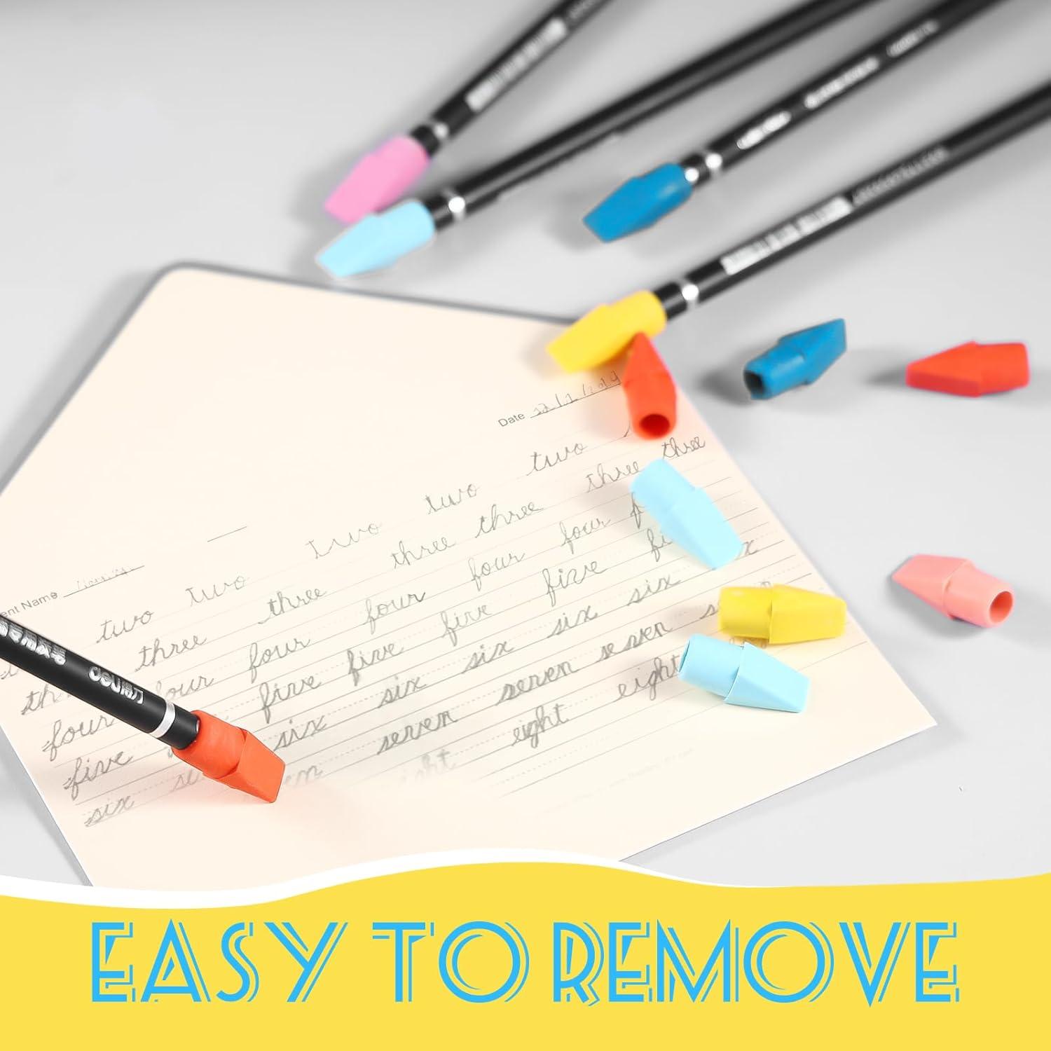 600 Borradores de Goma Quuhooki Multicolor para Lápices