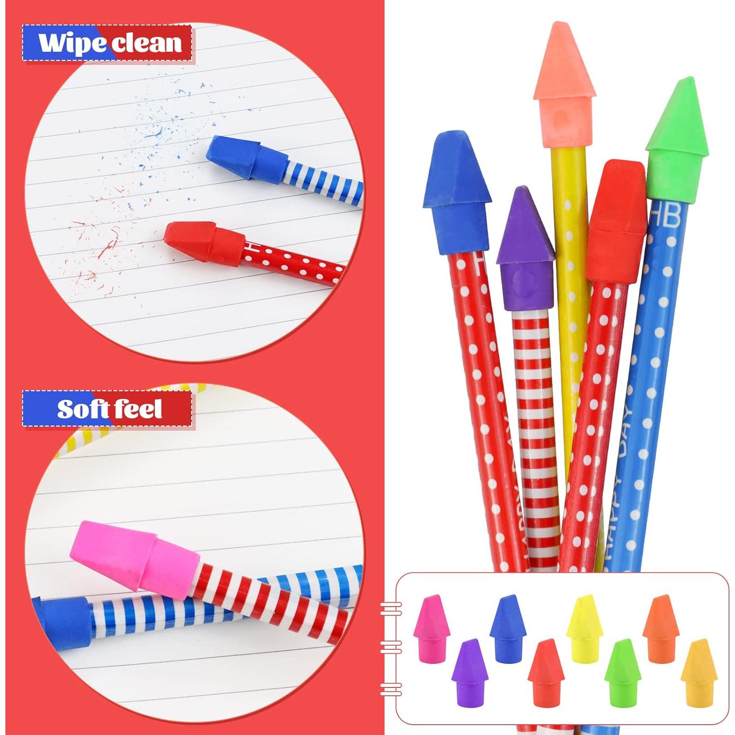 800 Gomas de Lápiz Fyess en Forma de Flecha Sin Látex