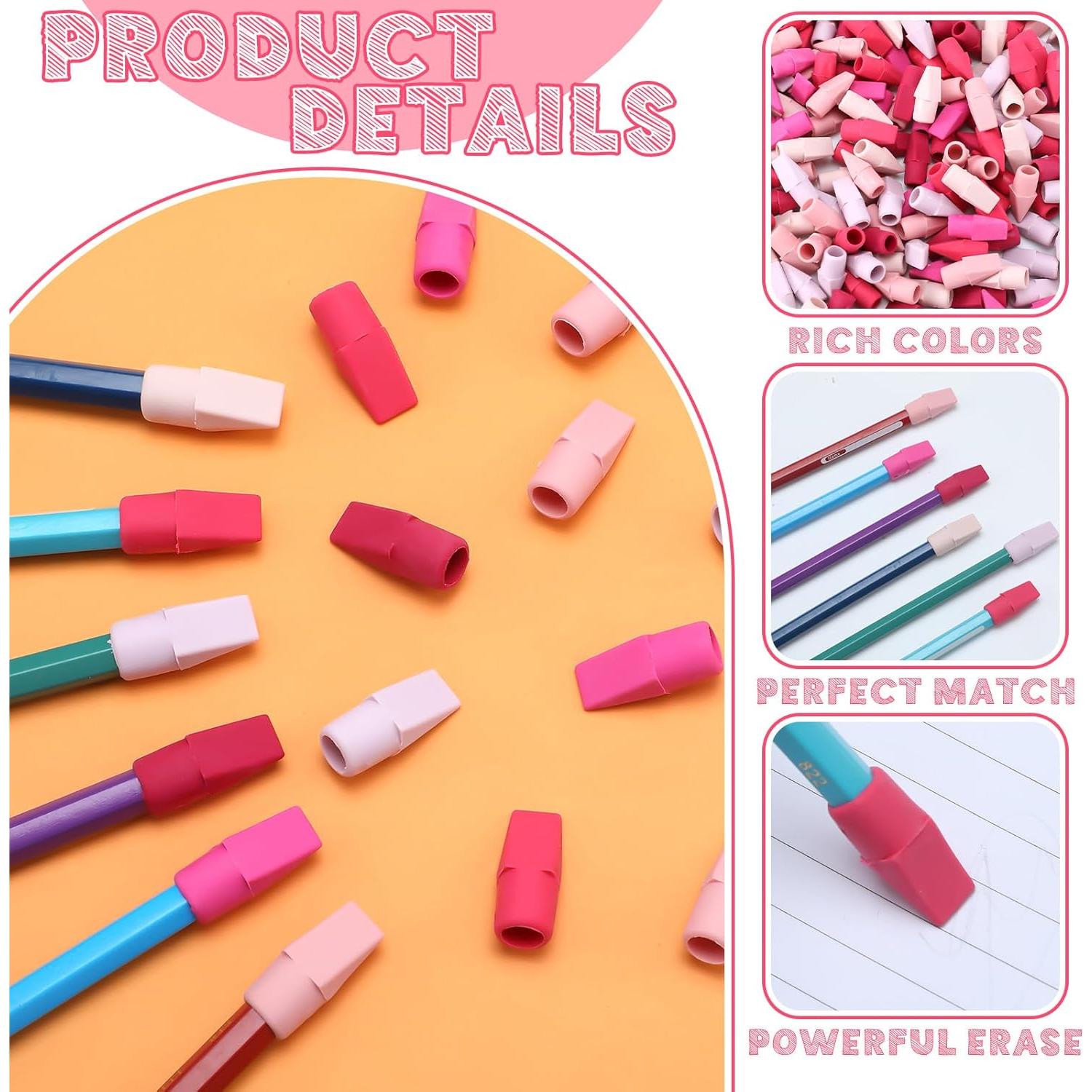 240 Gomas de Borrar para Lápiz Dunzoom Rosa - Accesorios Escolares